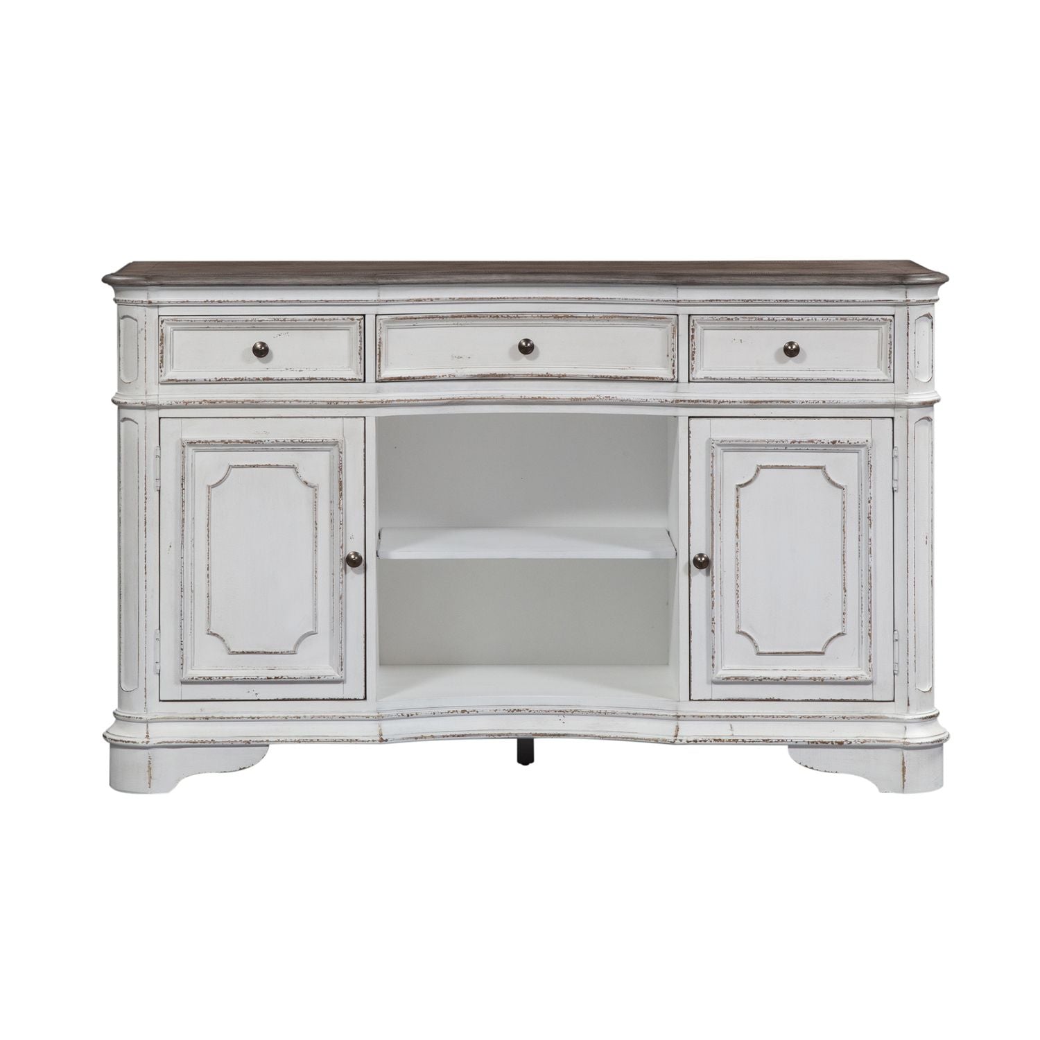 Magnolia Manor Server in Antique White - Luxury Home Furniture (MI)