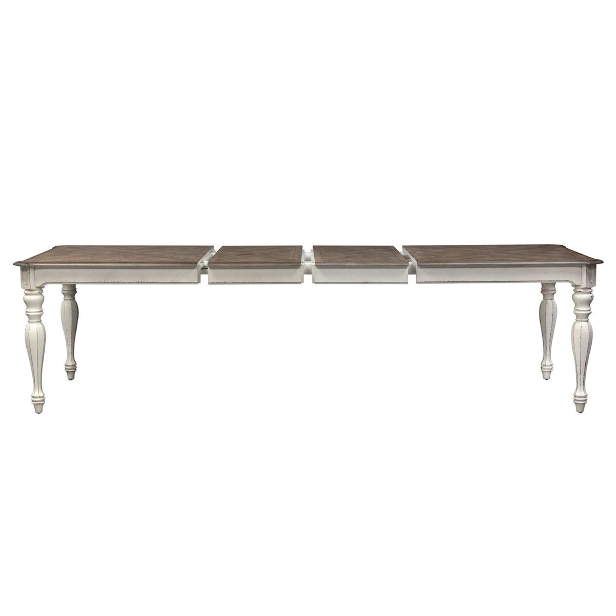 Liberty Furniture Magnolia Manor Rectangular Leg Table in Antique White - Luxury Home Furniture (MI)