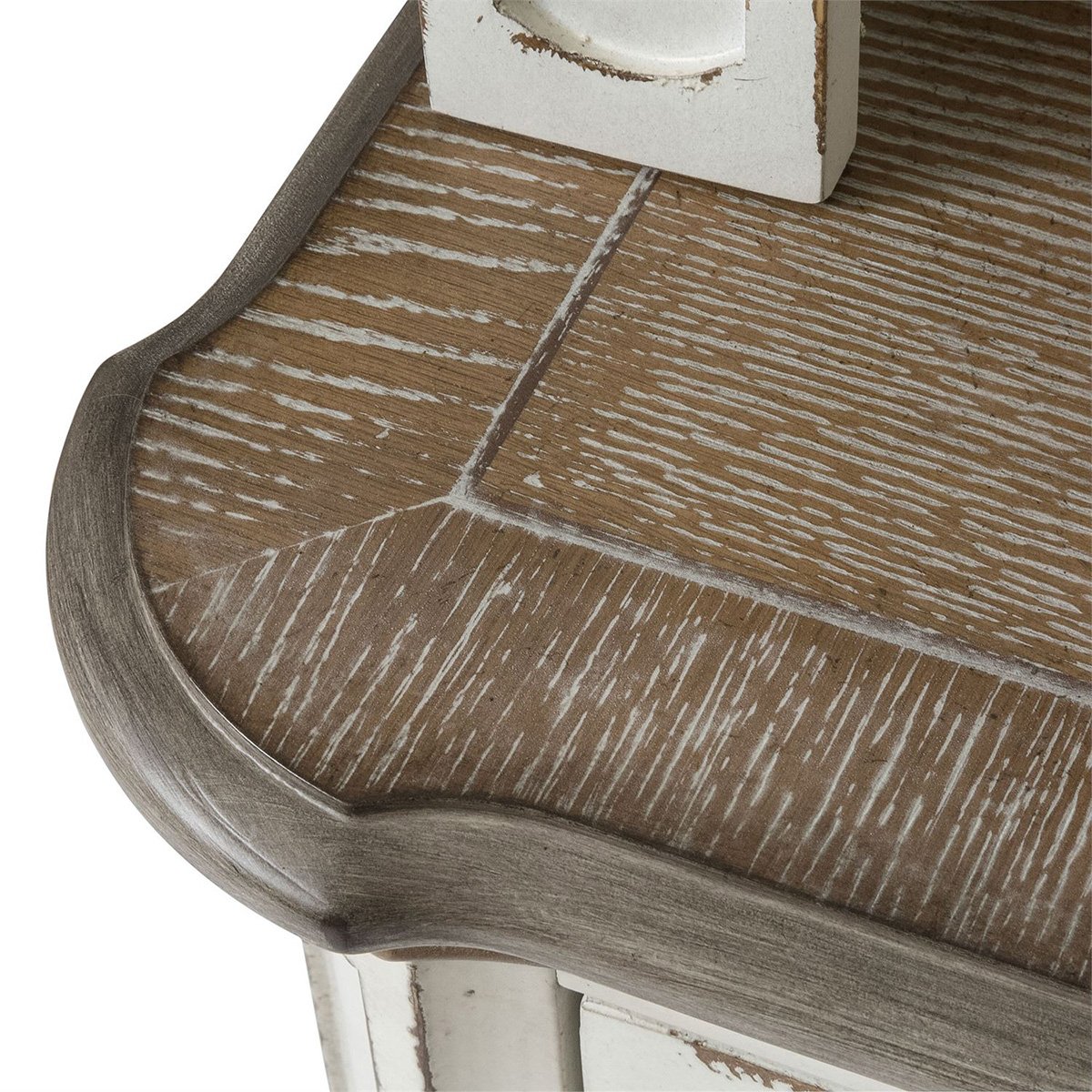 Liberty Magnolia Manor Entertainment TV Stand in Antique White - Luxury Home Furniture (MI)