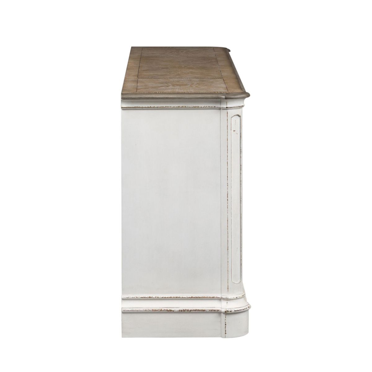 Liberty Magnolia Manor Entertainment TV Stand in Antique White - Luxury Home Furniture (MI)