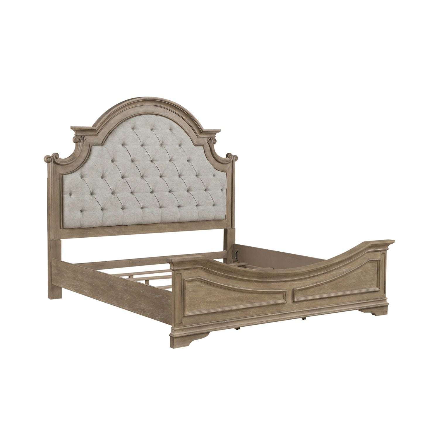 Magnolia Manor King Uph Bed - Luxury Home Furniture (MI)