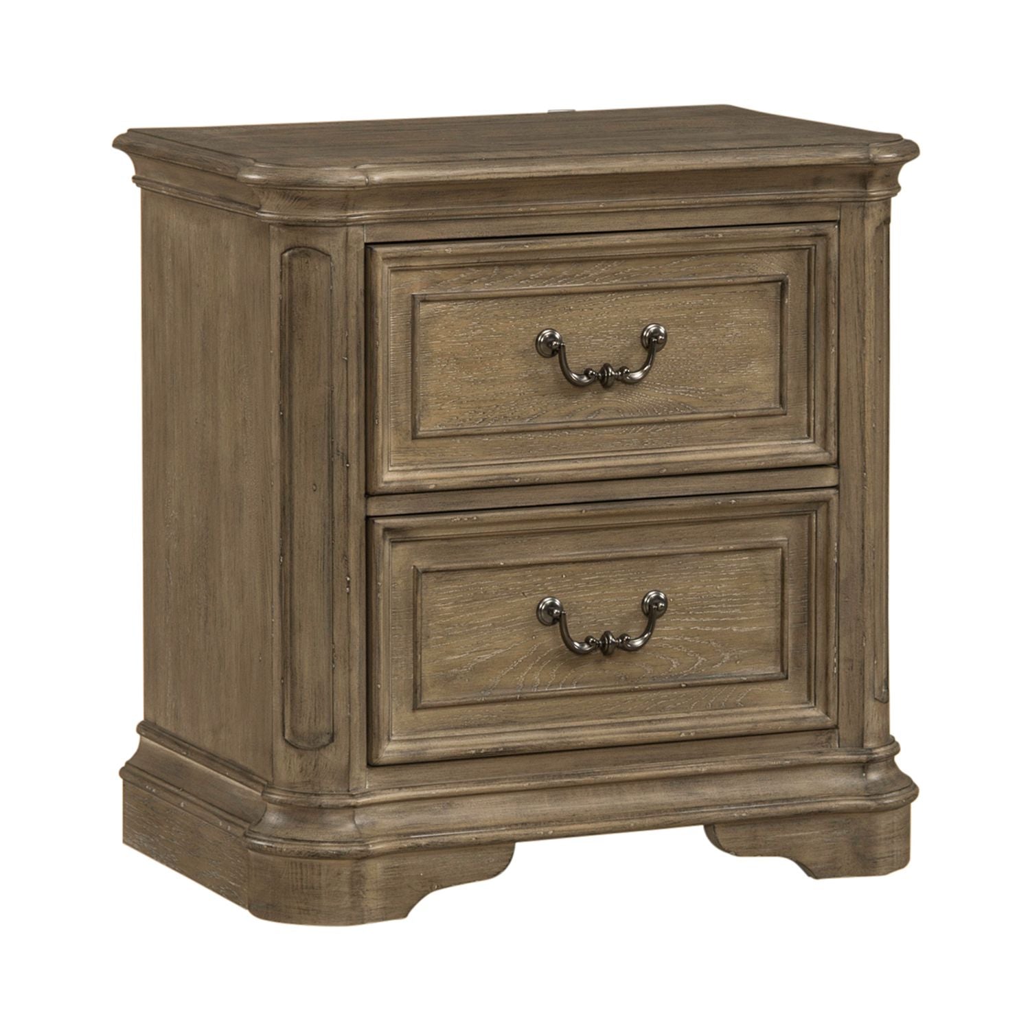 Magnolia Manor II 2 Drawer Nightstand in Weathered Bisque image