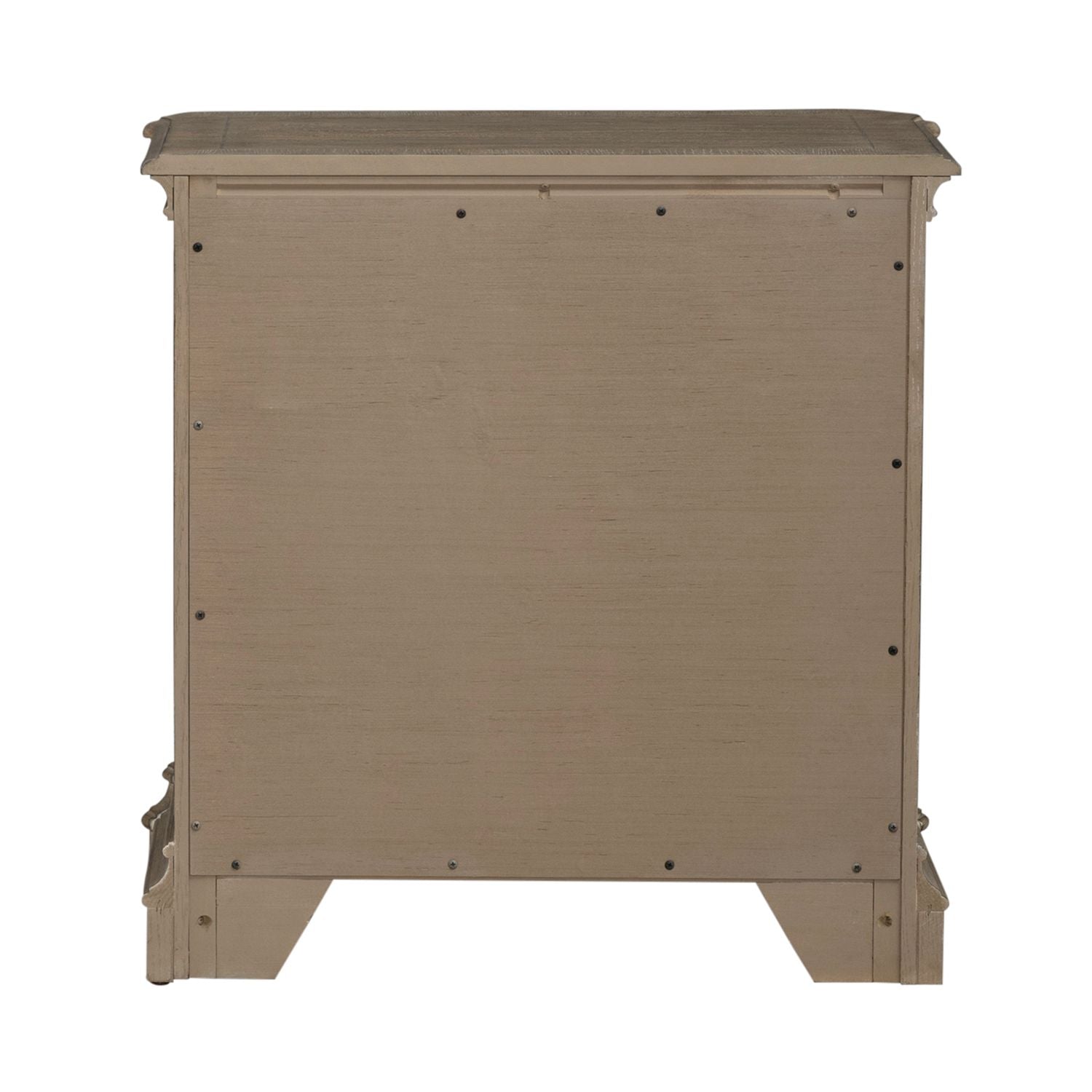 Magnolia Manor II 2 Drawer Nightstand in Weathered Bisque - Luxury Home Furniture (MI)