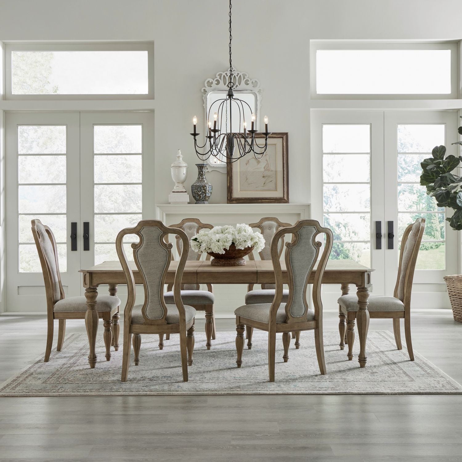 Magnolia Manor 7 Piece Rectangular Table Set image