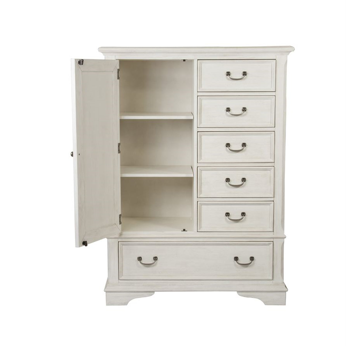 Liberty Funiture Bayside Gentleman's Chest in Antique White - Luxury Home Furniture (MI)