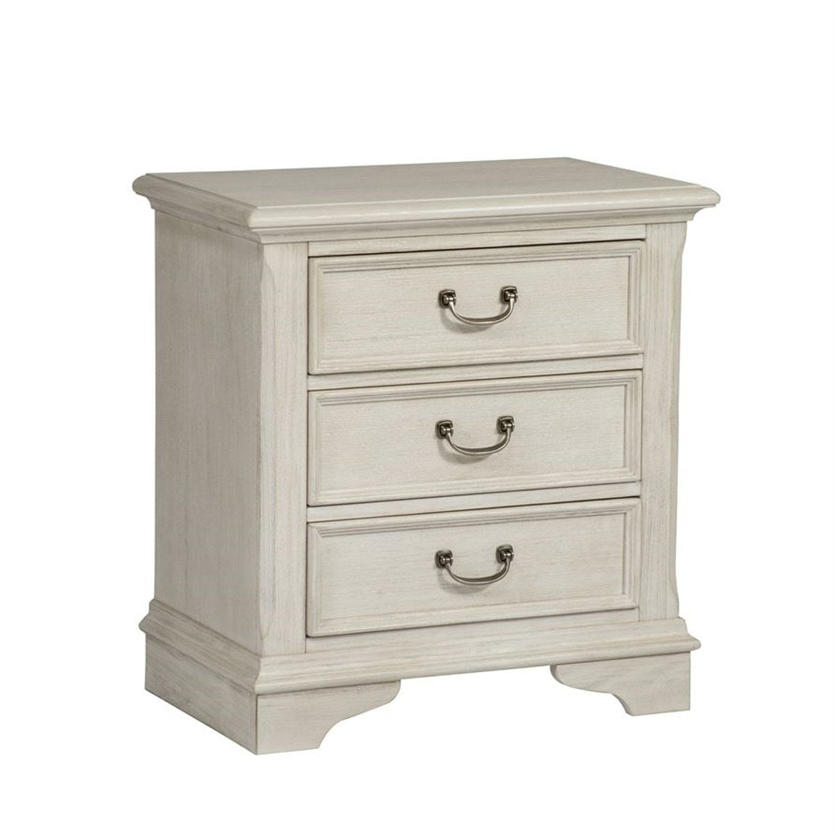 Liberty Furniture Bayside Drawer Nightstand in Antique White - Luxury Home Furniture (MI)
