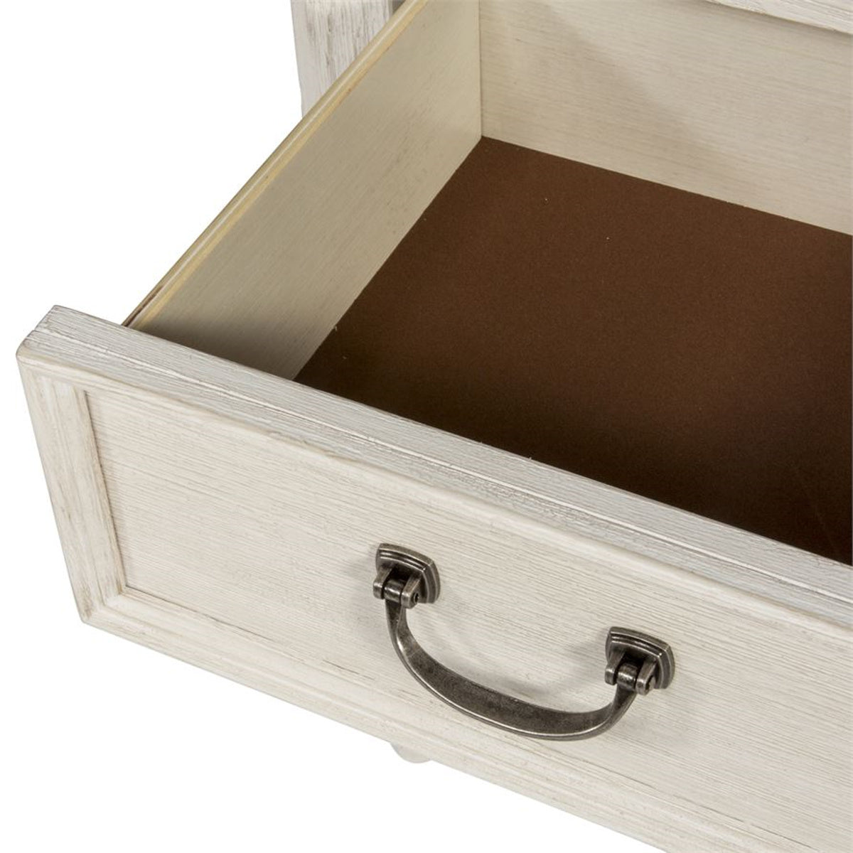 Liberty Funiture Bayside Leg Nightstand in Antique White - Luxury Home Furniture (MI)