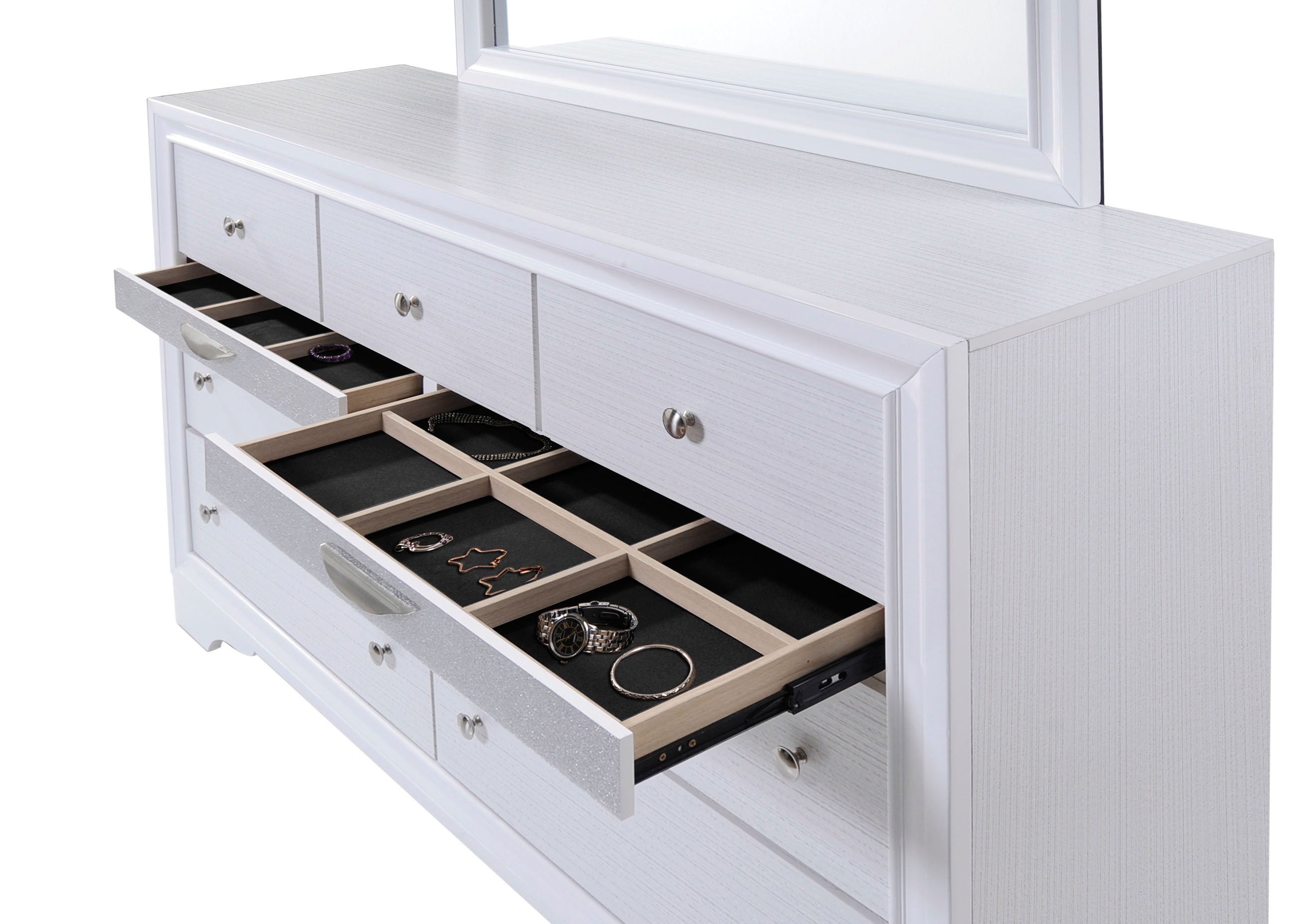 Naima White Dresser - Luxury Home Furniture (MI)