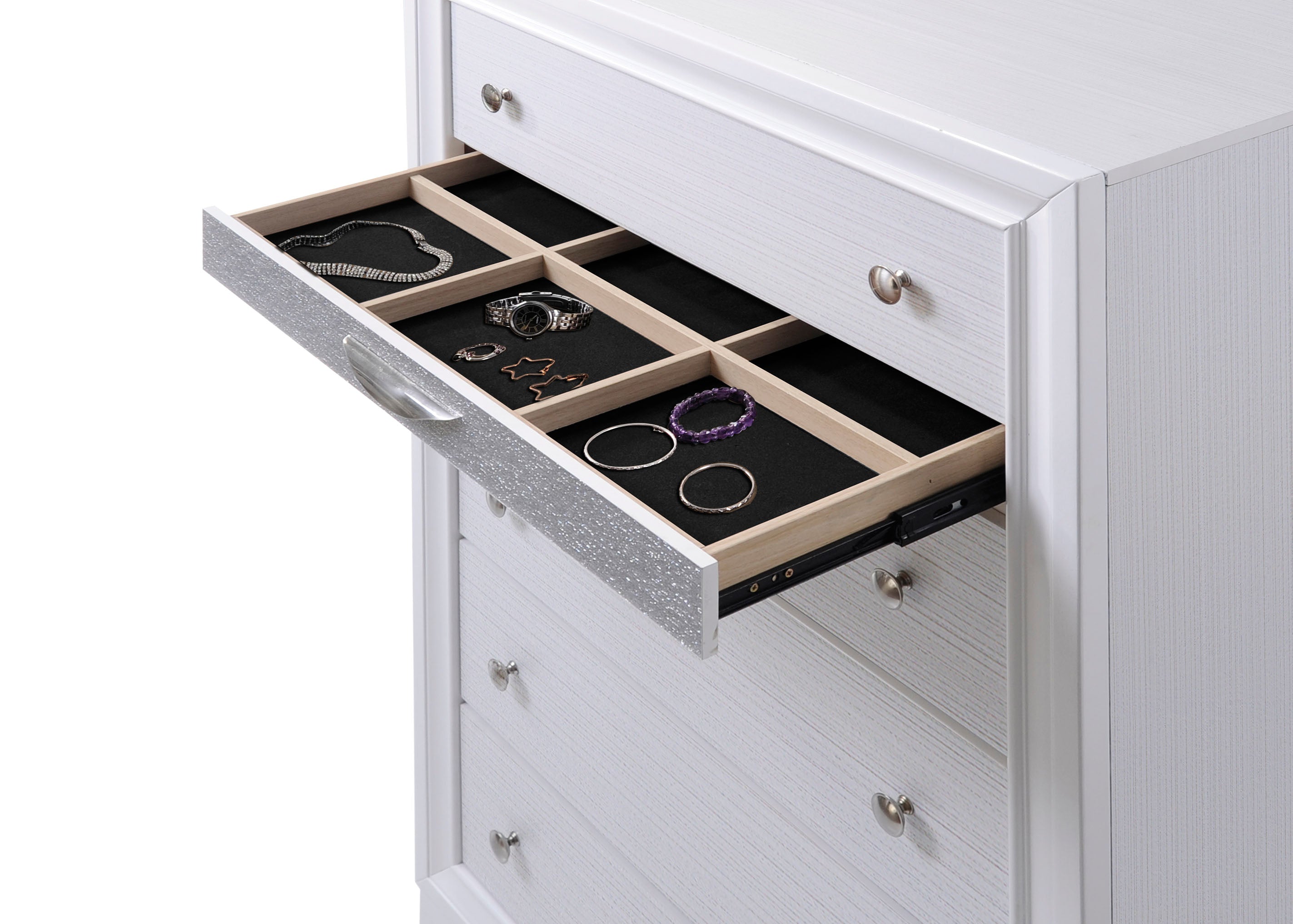 Naima White Chest - Luxury Home Furniture (MI)
