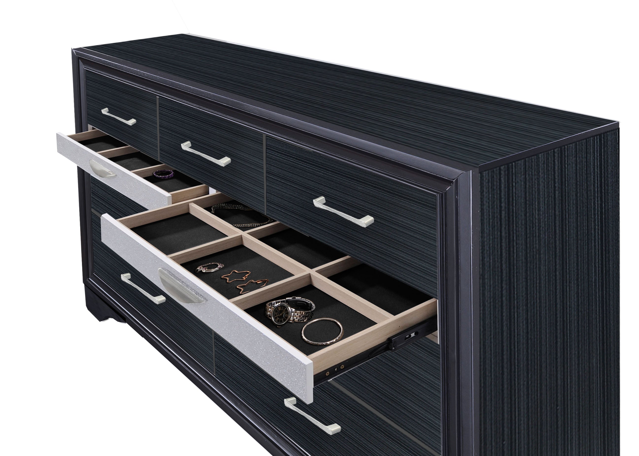 Naima Black Dresser - Luxury Home Furniture (MI)