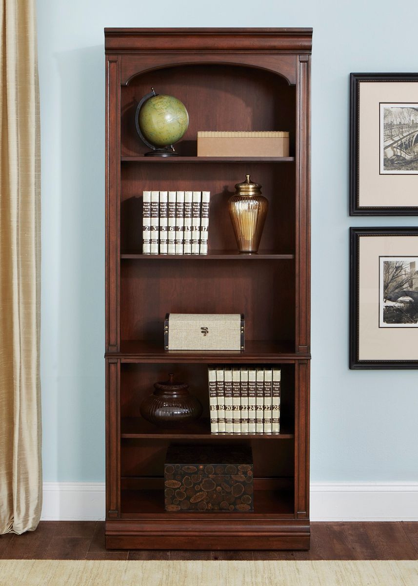 Liberty Brayton Manor Jr Executive Open Bookcase in Cognac - Luxury Home Furniture (MI)