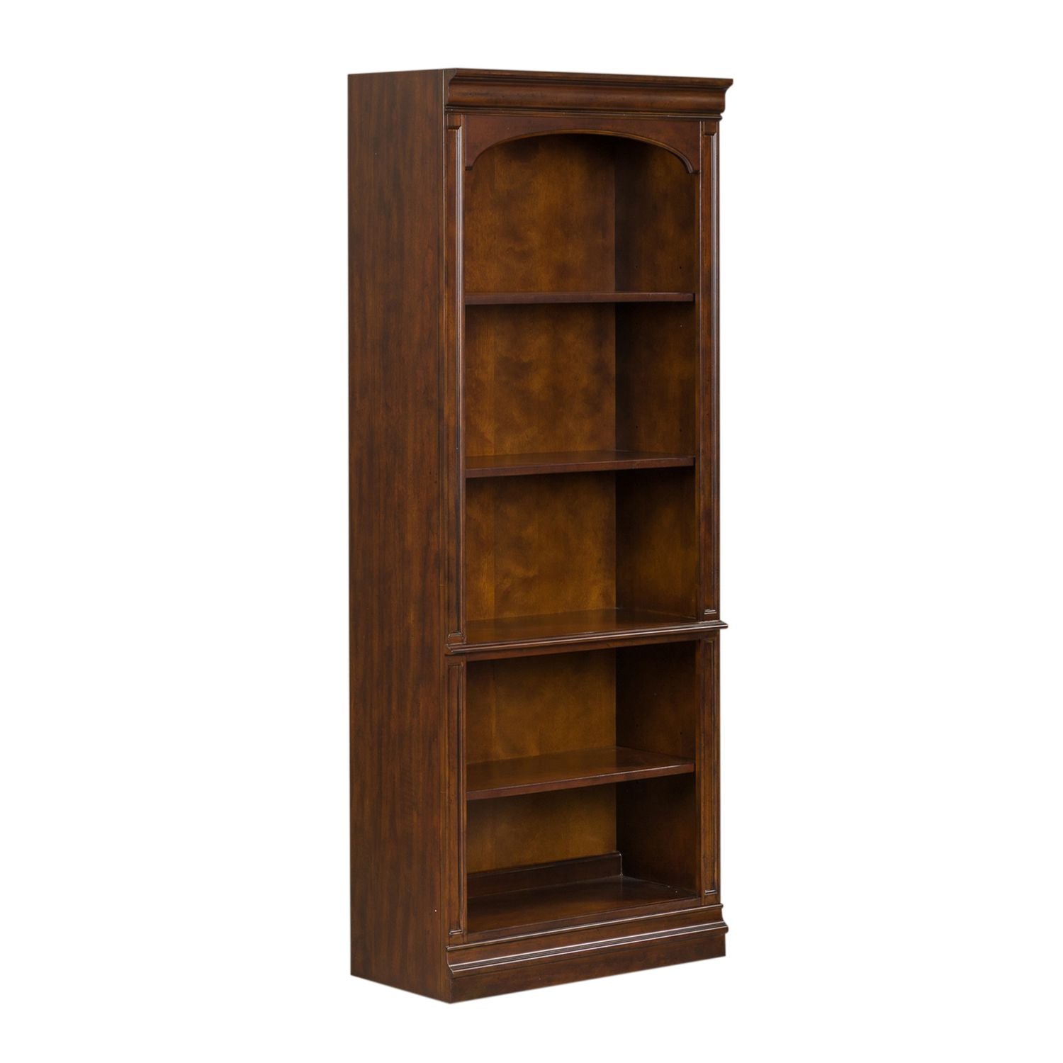 Brayton Manor Jr Executive Open Bookcase in Cognac - Luxury Home Furniture (MI)