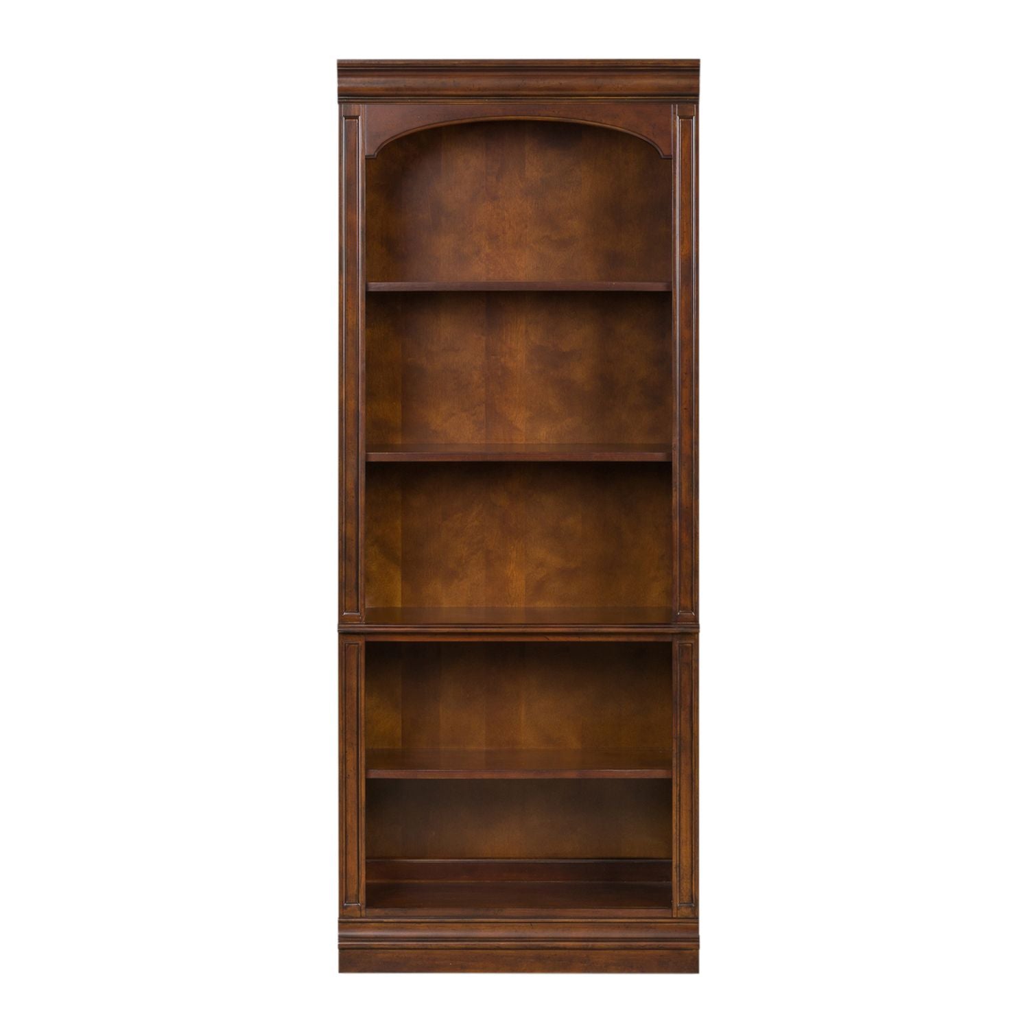 Brayton Manor Jr Executive Open Bookcase in Cognac - Luxury Home Furniture (MI)