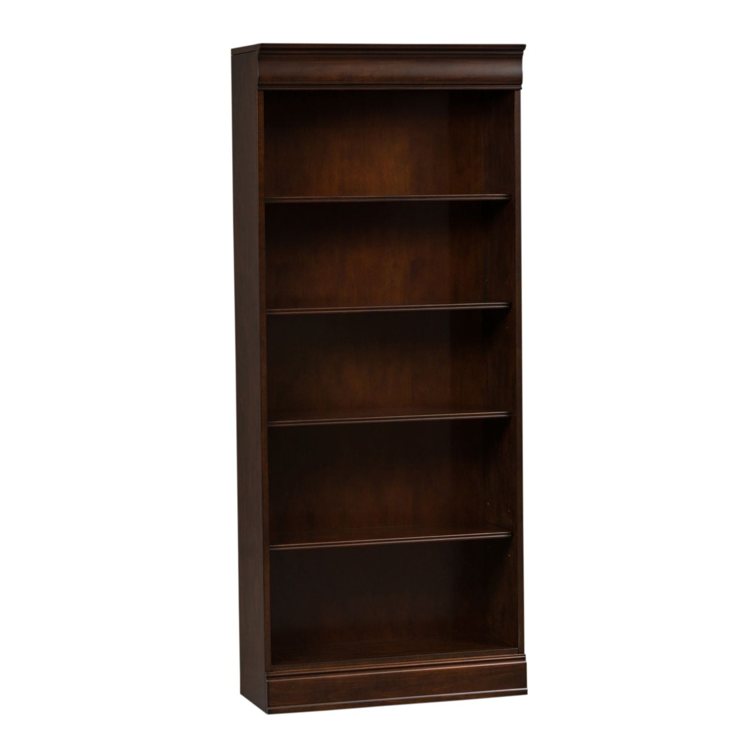 Brayton Manor Jr Executive 72 Inch Bookcase (RTA) in Cognac - Luxury Home Furniture (MI)