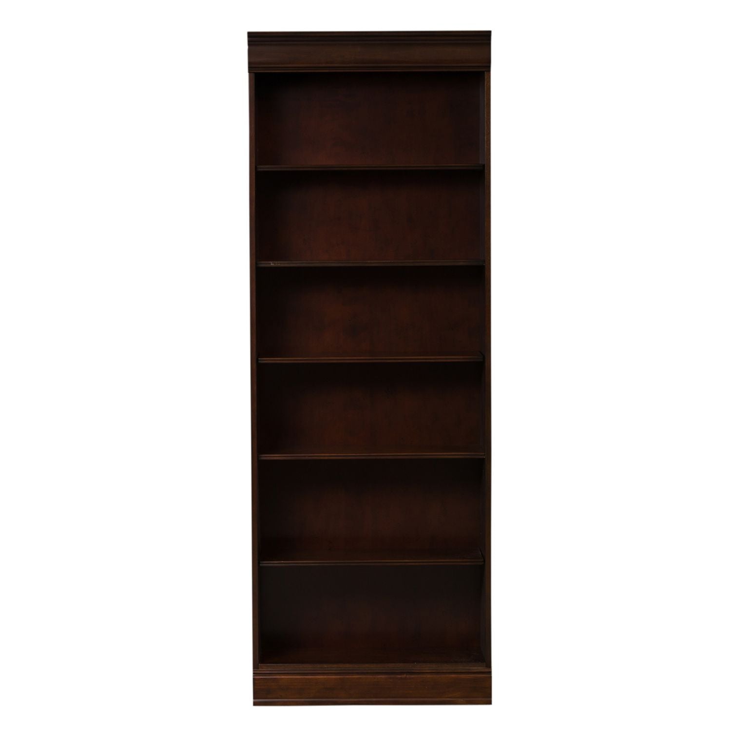 Brayton Manor Jr Executive 82 Inch Bookcase (RTA) in Cognac - Luxury Home Furniture (MI)