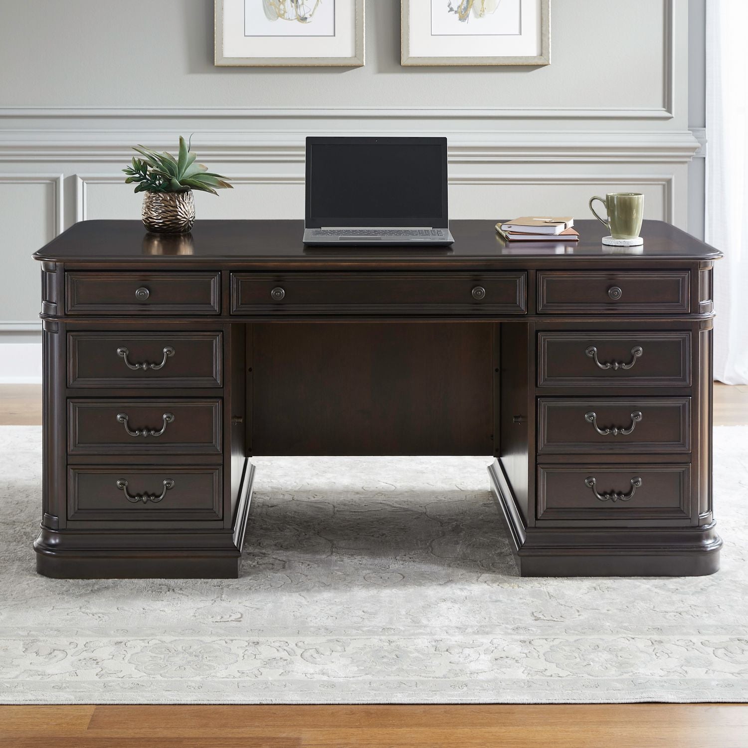 Brayton Manor Jr Executive Desk - Luxury Home Furniture (MI)