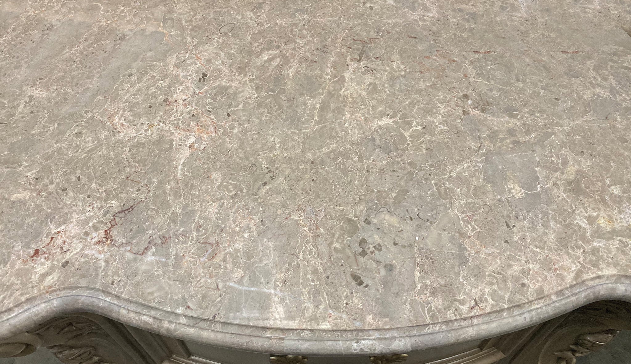 Gorsedd Marble & Antique White Nightstand - Luxury Home Furniture (MI)