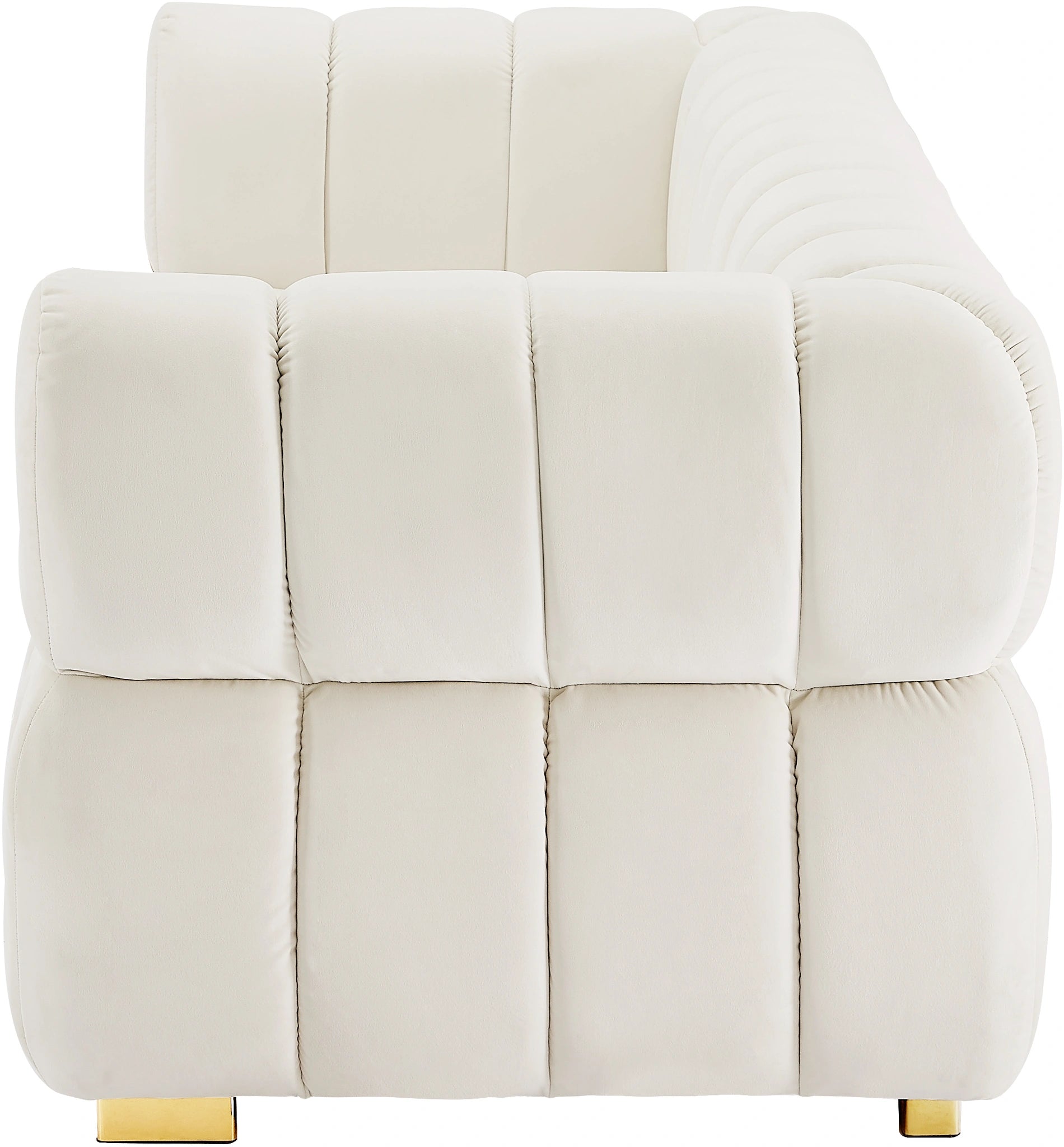 Gwen Cream Velvet Sofa
