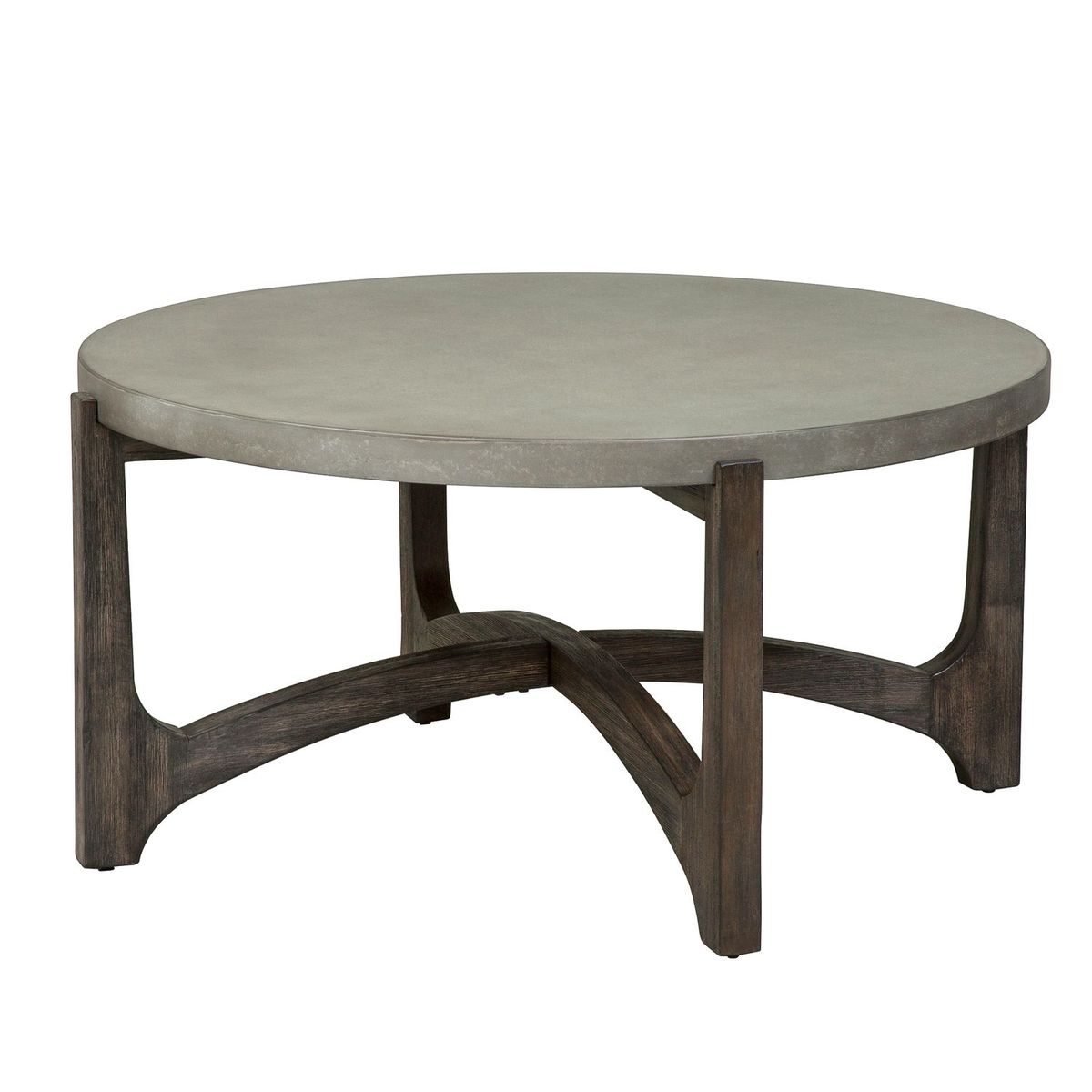 Liberty Furniture Cascade Round Cocktail Table in Wire Brush Rustic Brown image