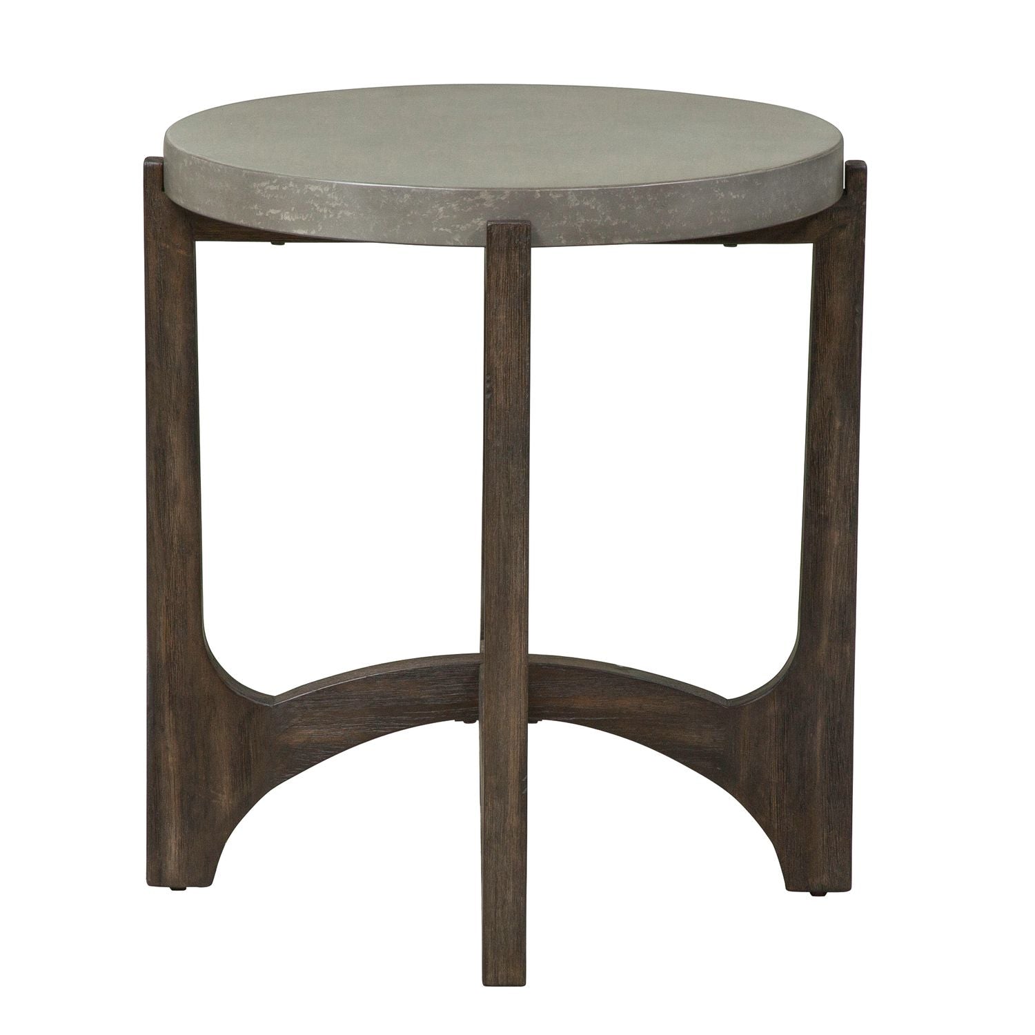 Cascade End Table in Wire Brush Rustic Brown - Luxury Home Furniture (MI)