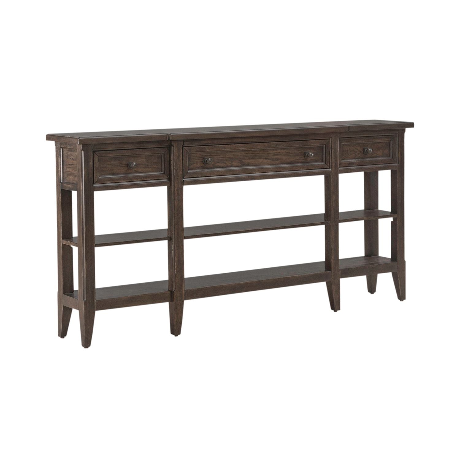 Paradise Valley Hall Console Table in Saddle Brown EST SHIP TIME APPX 4 WEEKS - Luxury Home Furniture (MI)