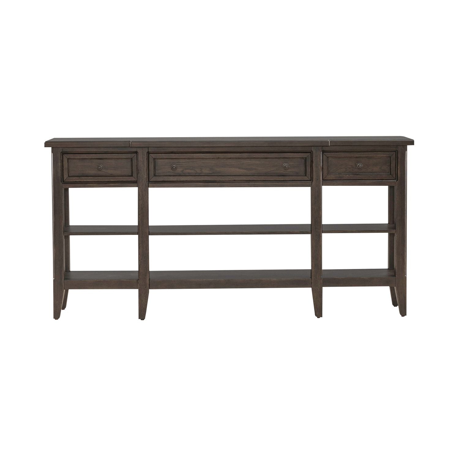 Paradise Valley Hall Console Table in Saddle Brown EST SHIP TIME APPX 4 WEEKS - Luxury Home Furniture (MI)