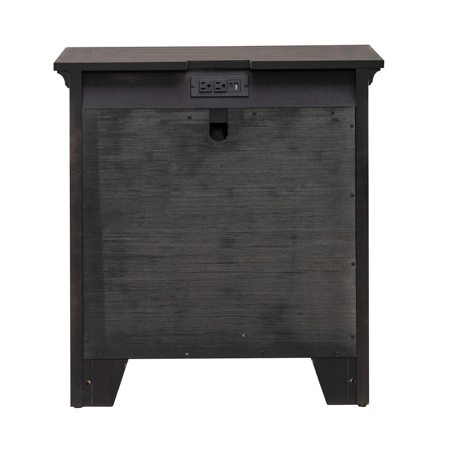 Paradise Valley Nightstand with Charging Station in Saddle Brown - Luxury Home Furniture (MI)