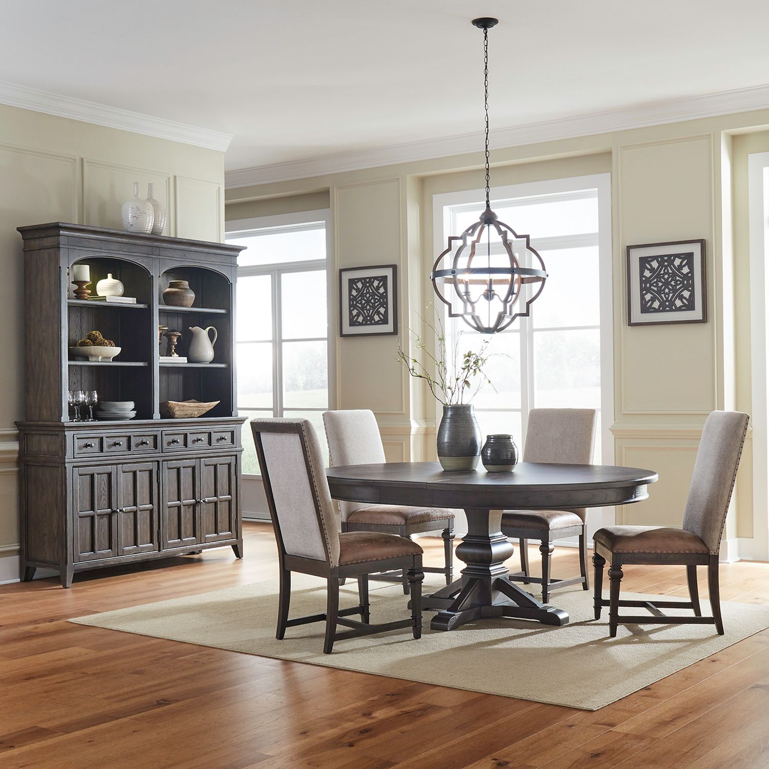 Paradise Valley Opt 5 Piece Pedestal Table Set image