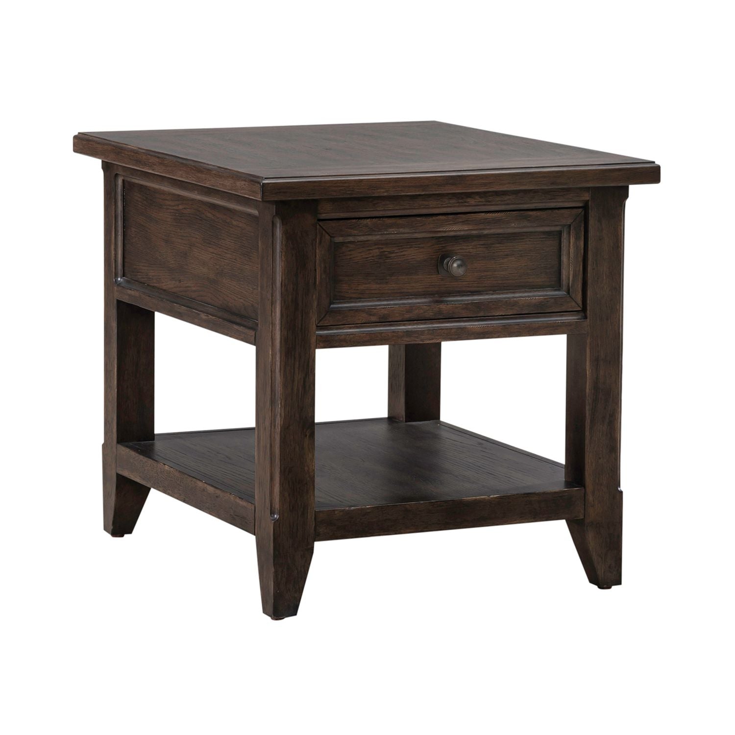 Paradise Valley Rectangular End Table in Saddle Brown - Luxury Home Furniture (MI)