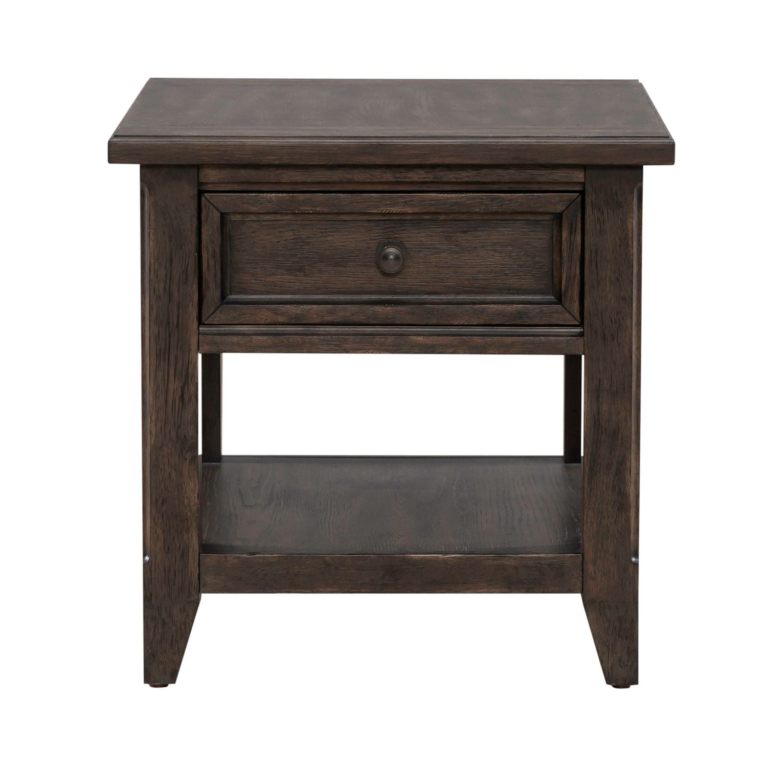 Paradise Valley Rectangular End Table in Saddle Brown - Luxury Home Furniture (MI)