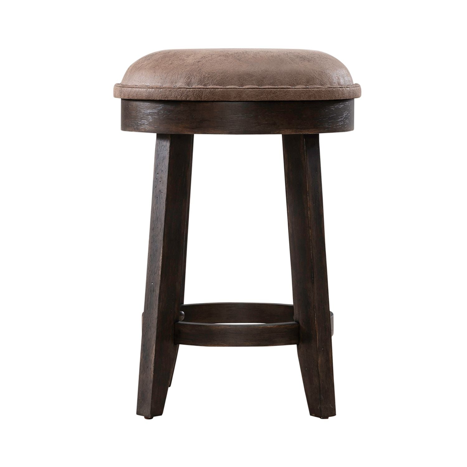 Paradise Valley Upholstered Console Stool (RTA) in Saddle Brown - Luxury Home Furniture (MI)