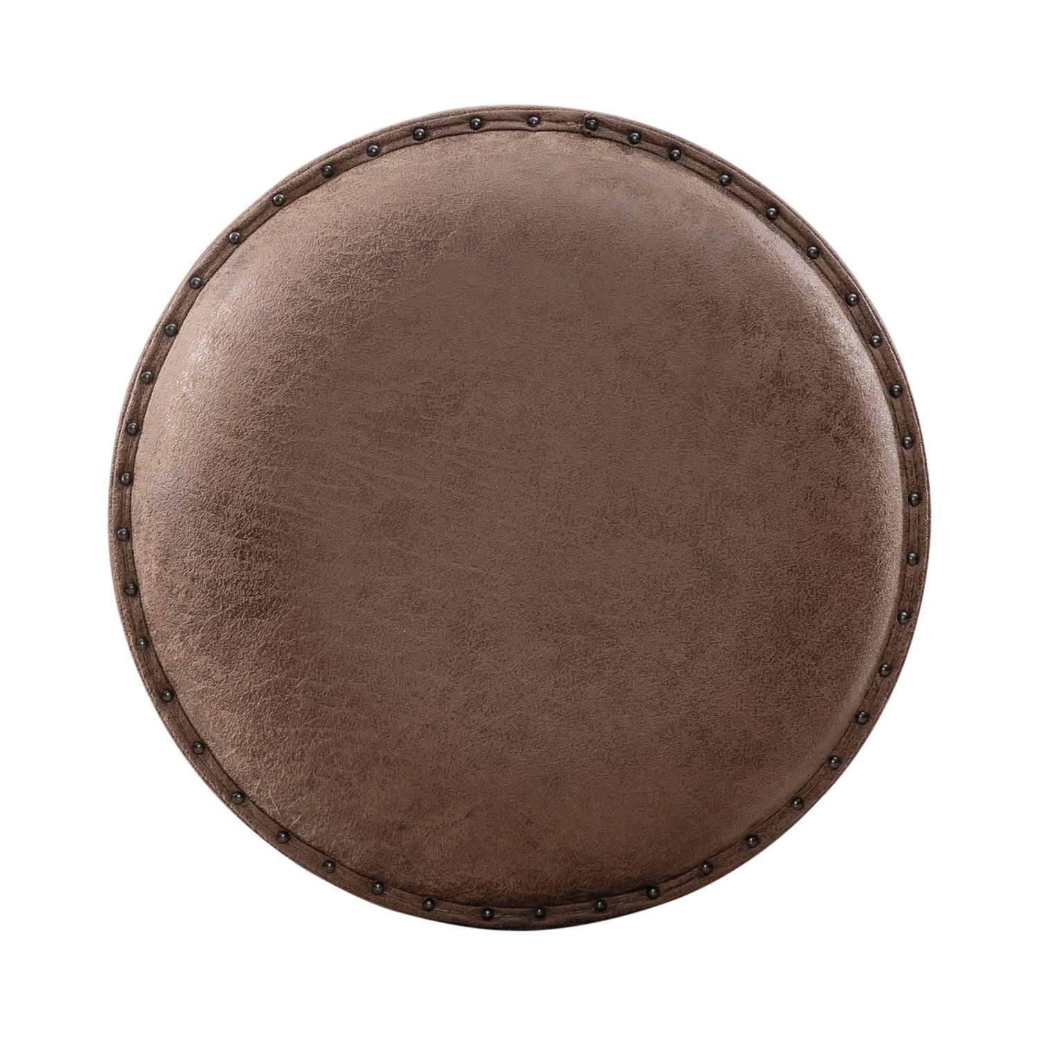Paradise Valley Upholstered Console Stool (RTA) in Saddle Brown - Luxury Home Furniture (MI)