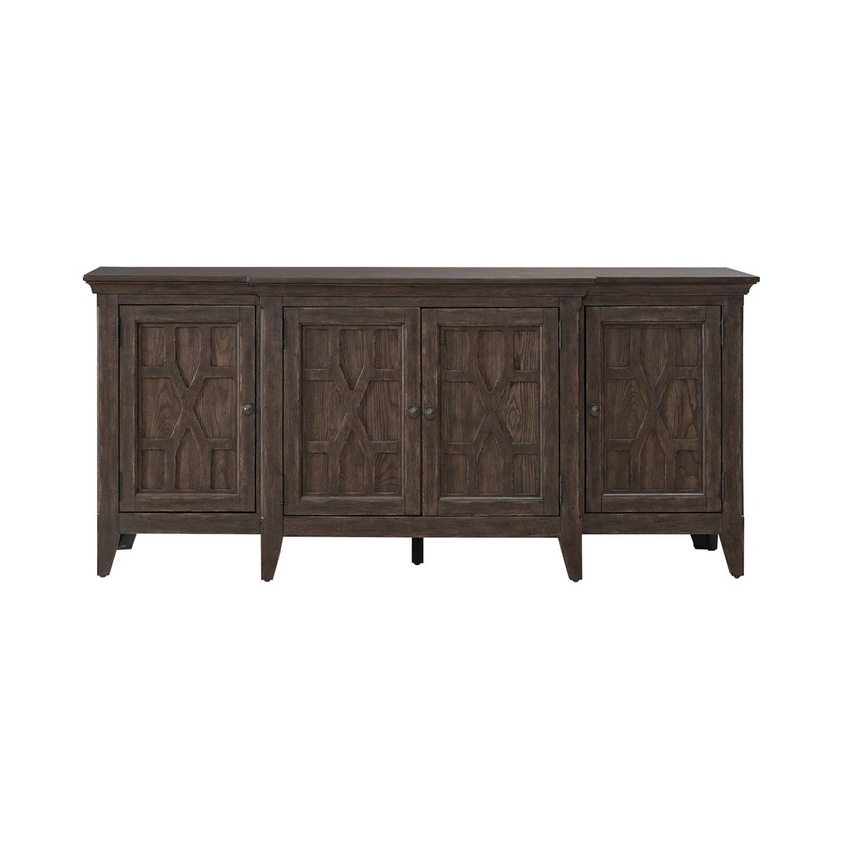 Liberty Furniture Paradise Valley 76 Inch TV Console in Saddle Brown - Luxury Home Furniture (MI)