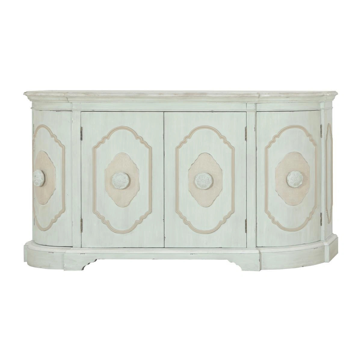 Pulaski Framed Four Door Tri-Tone Wine Sideboard