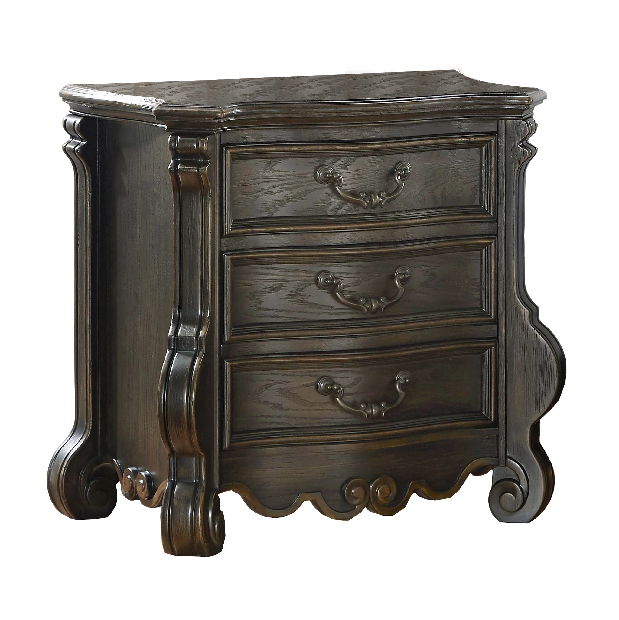 Steve Silver Rhapsody 3 Drawer Nightstand in Molasses