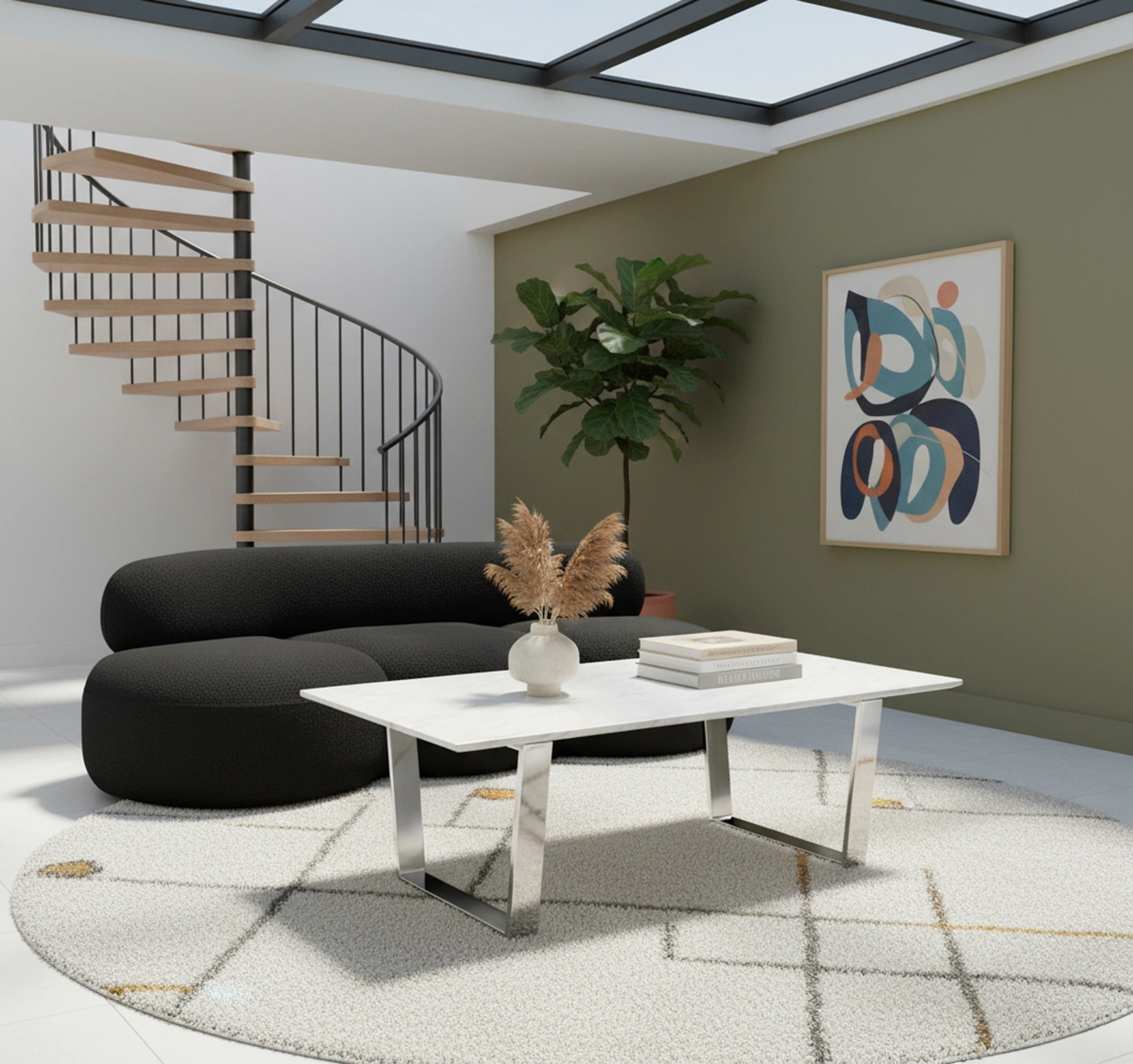 Carlton Chrome Coffee Table
