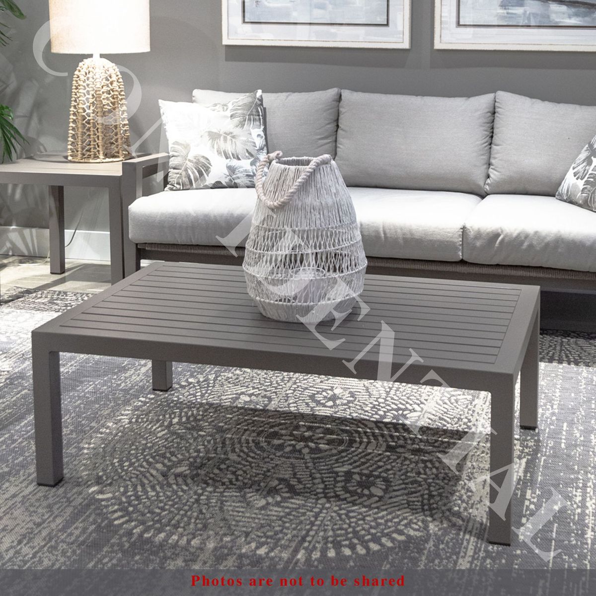 Liberty Furniture Plantation Key Outdoor Cocktail Table in Granite - Luxury Home Furniture (MI)