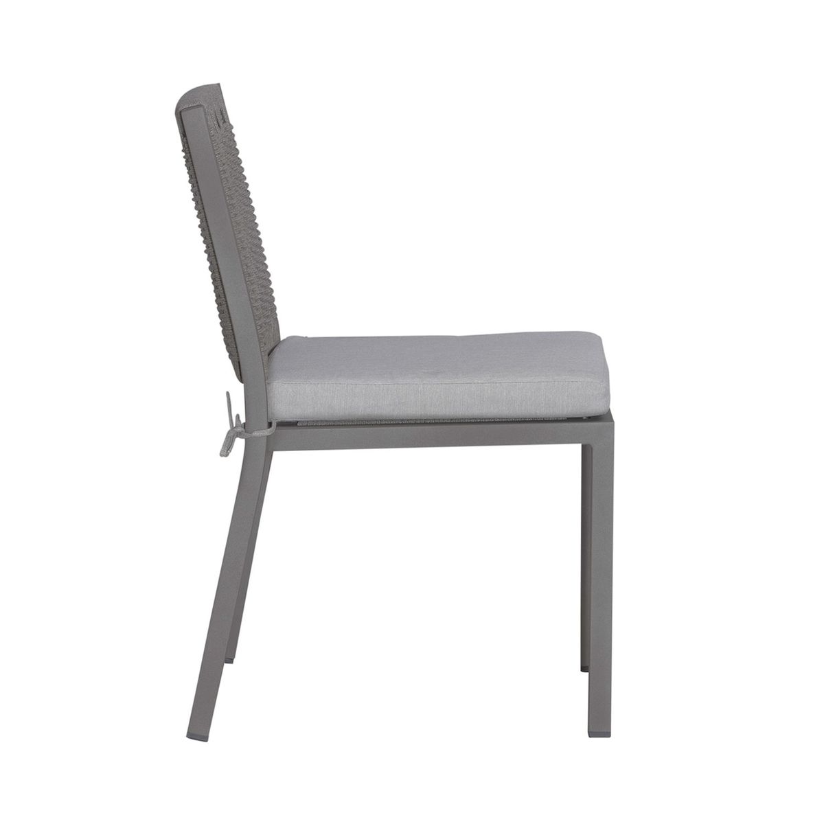 Liberty Furniture Plantation Key Outdoor Panel Back Side Chair in Granite