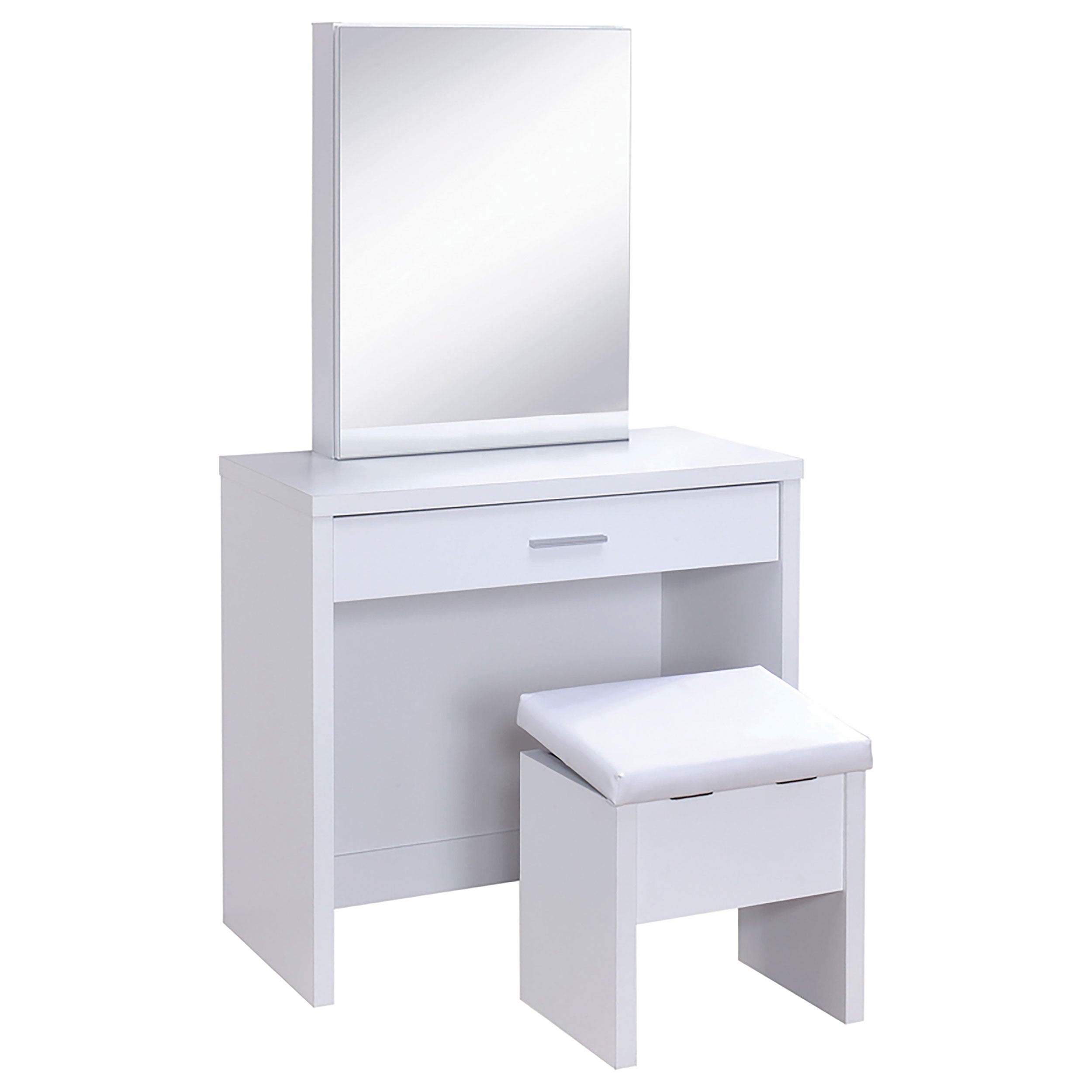 Harvey Makeup Vanity Table with Mirror and Stool - Luxury Home Furniture (MI)
