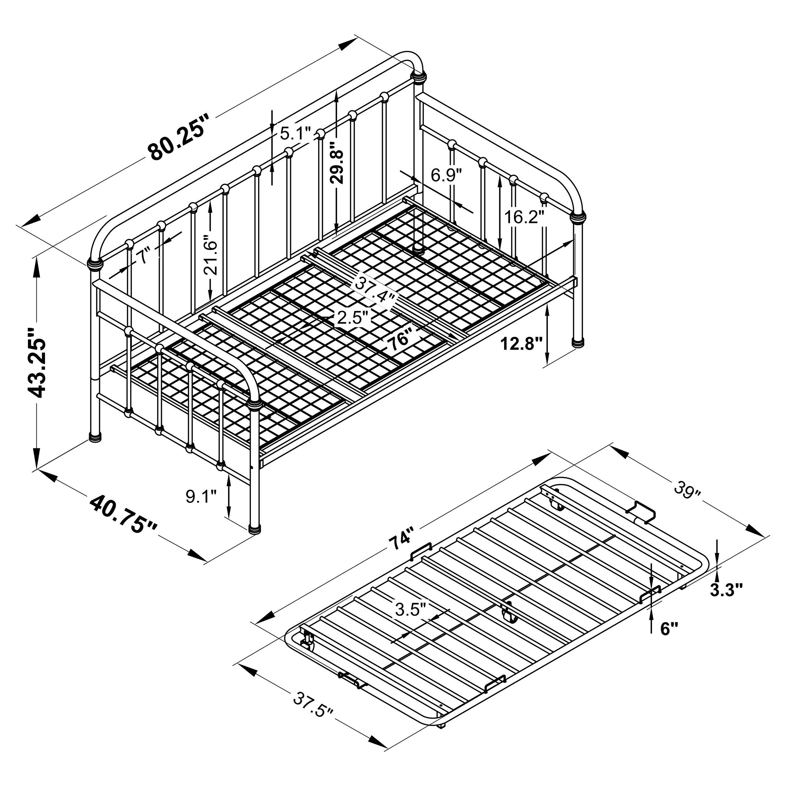 Livingston Daybed with Trundle - Luxury Home Furniture (MI)