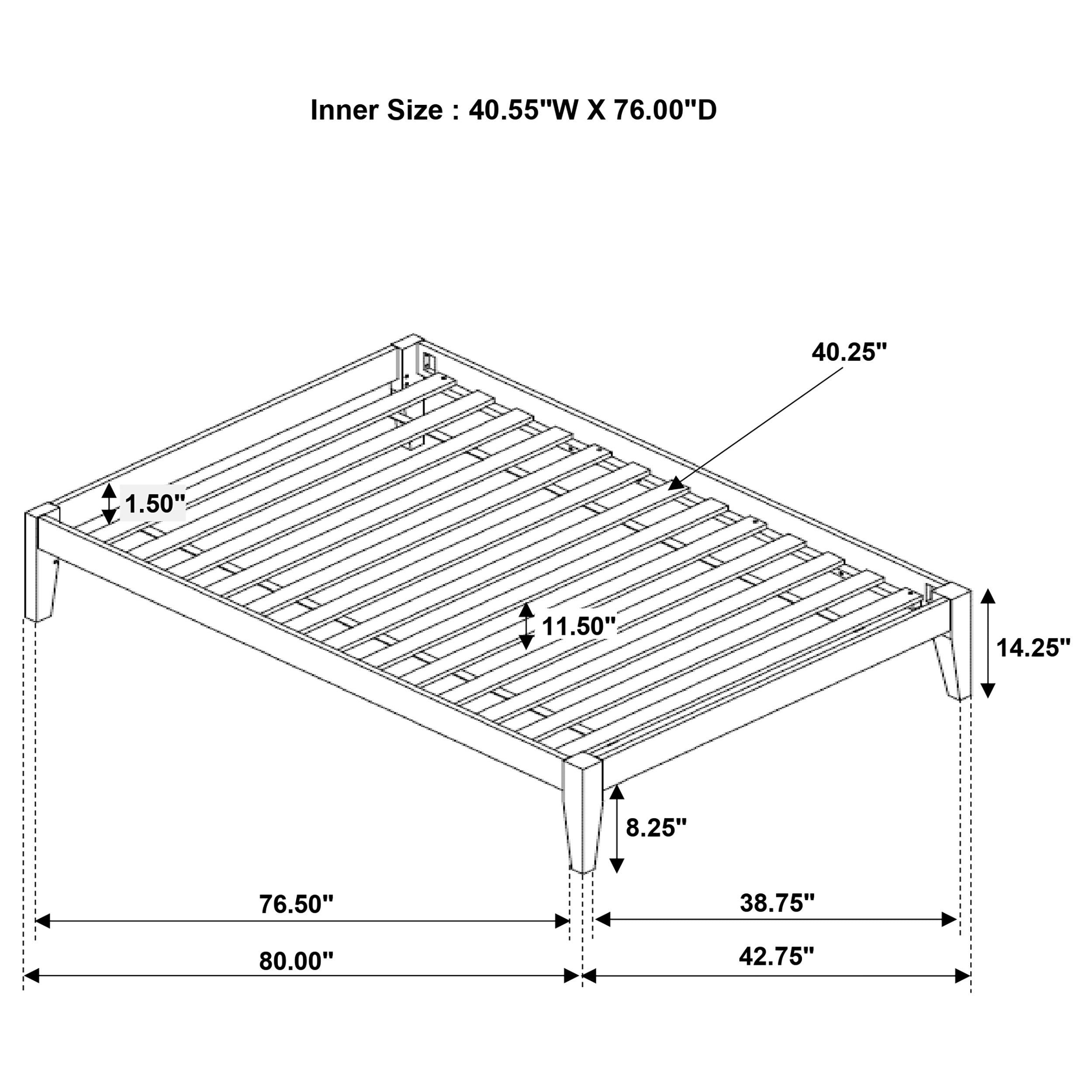 Hounslow Platform Bed Base - Luxury Home Furniture (MI)