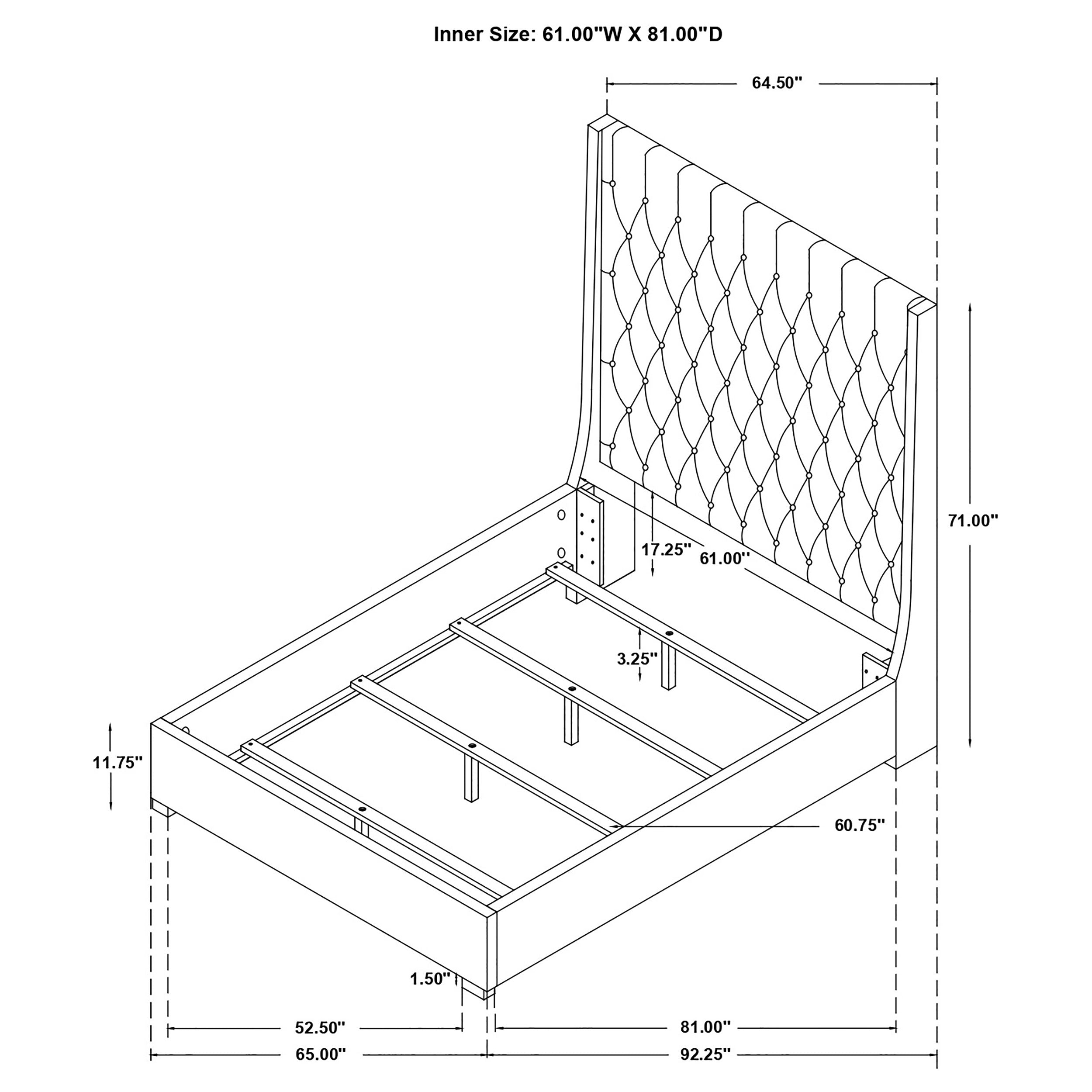 Camille Queen Headboard - Luxury Home Furniture (MI)