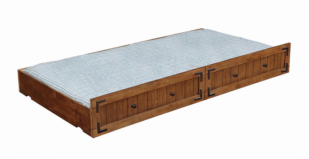 Oakdale Storage Trundle Rustic Honey - Luxury Home Furniture (MI)