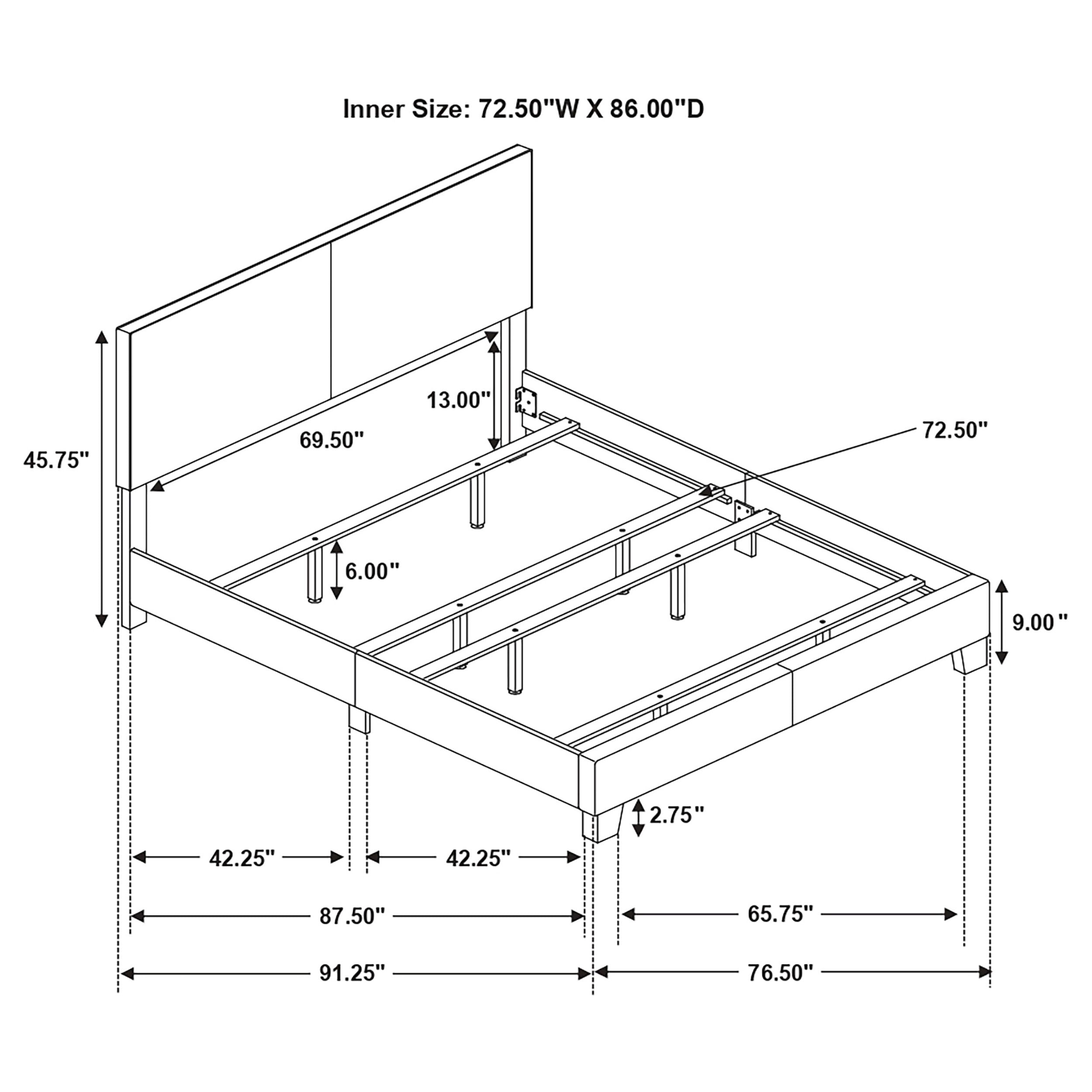 Dorian Panel Bed - Luxury Home Furniture (MI)