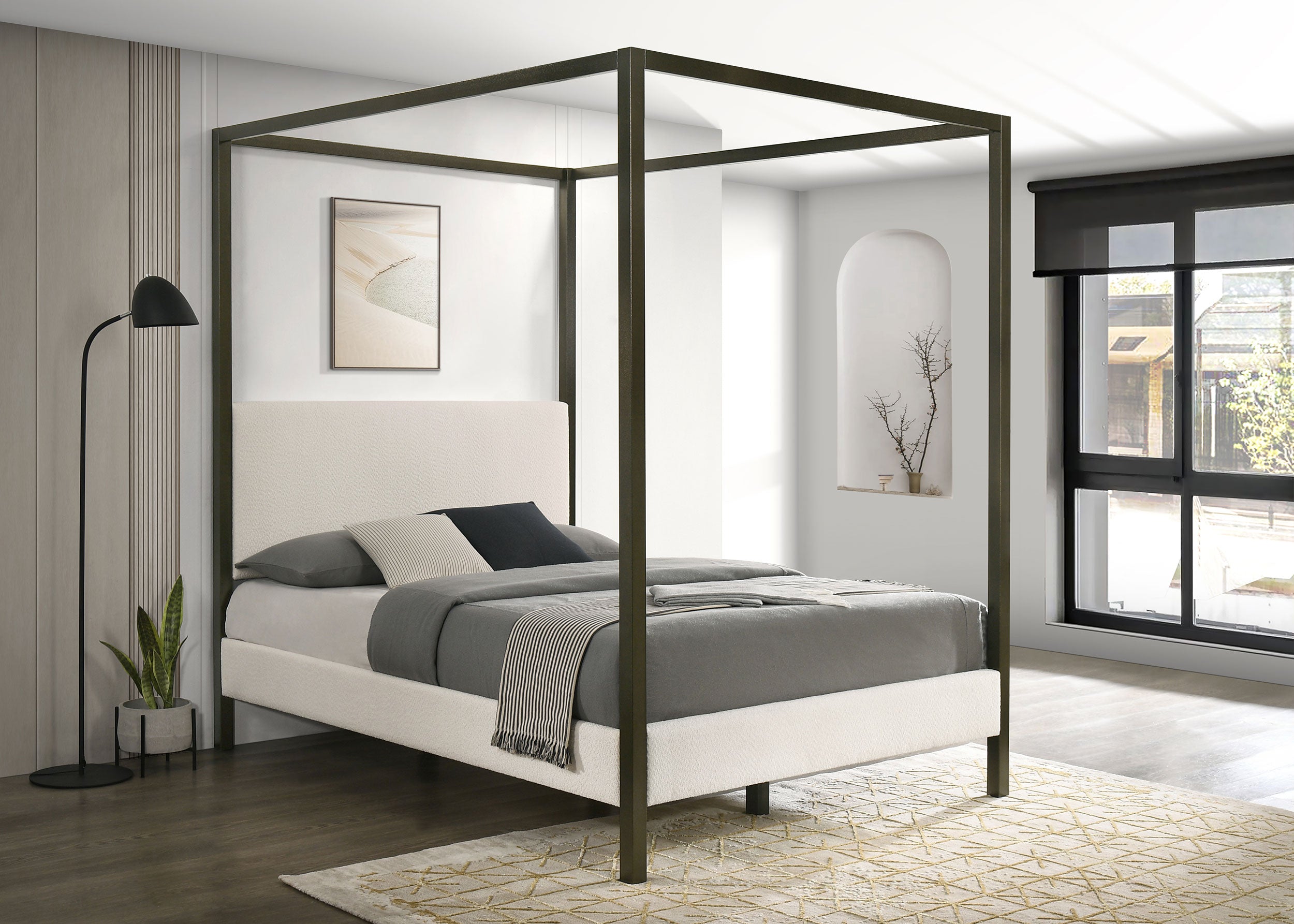 Monroe Canopy Panel Platform Bed - Luxury Home Furniture (MI)