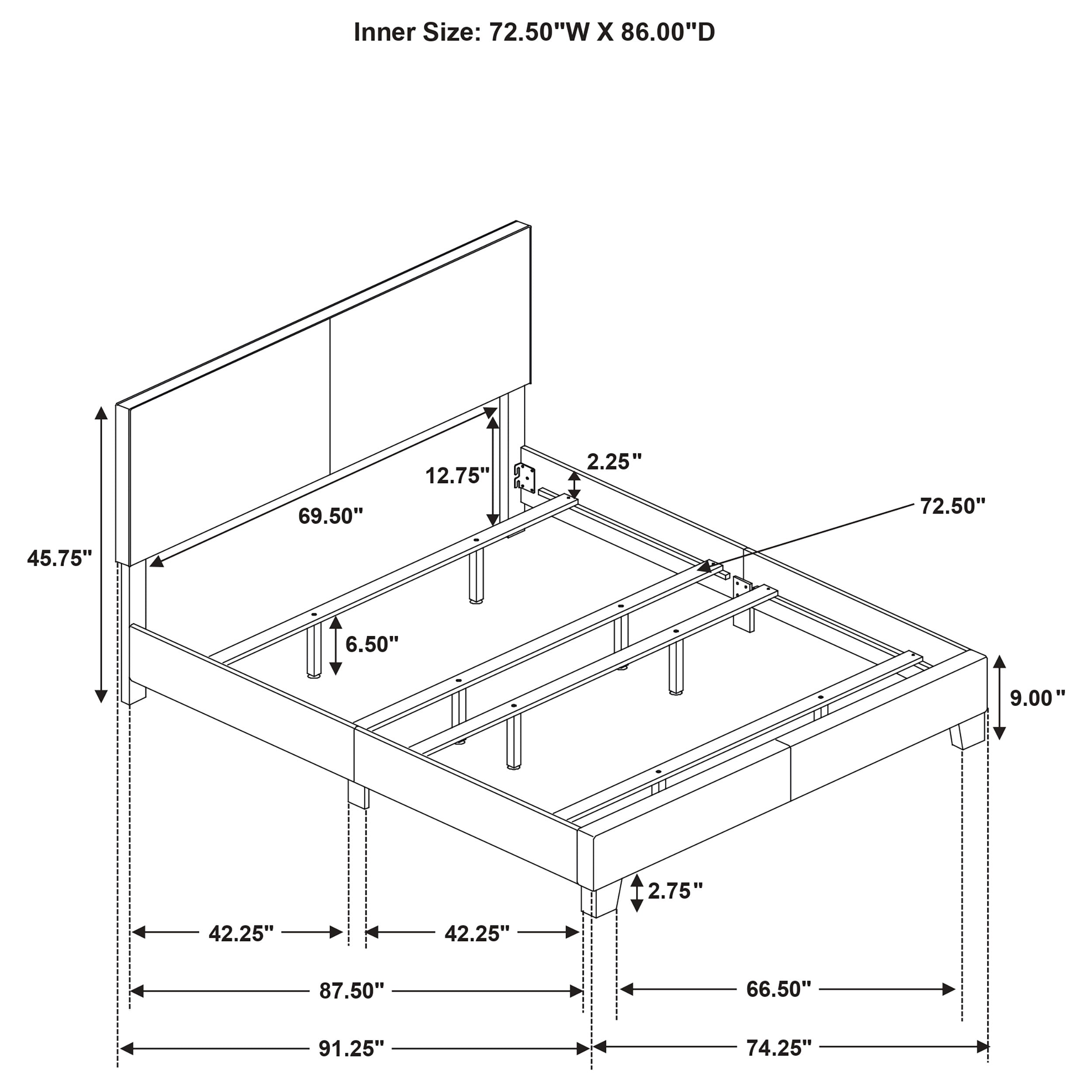 Dorian Panel Bed - Luxury Home Furniture (MI)