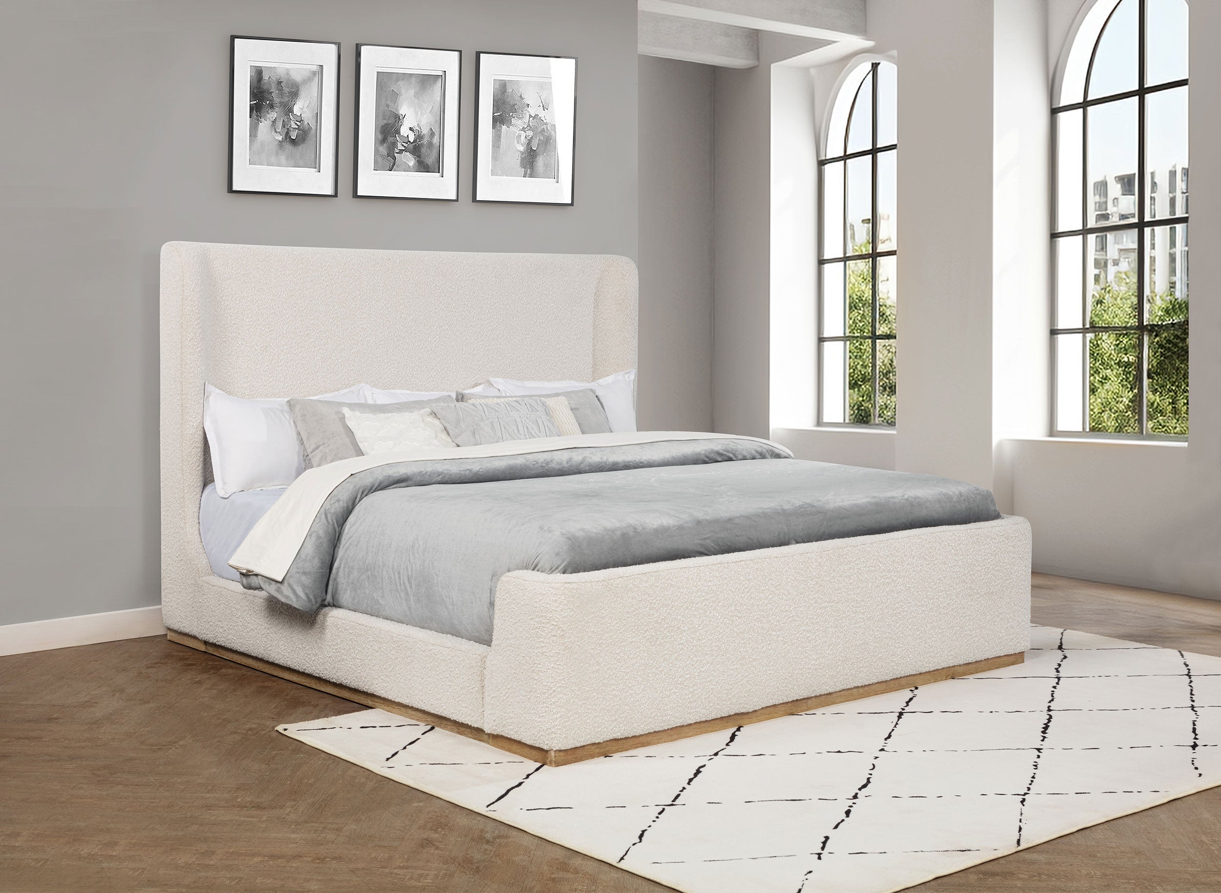Nala Wingback Platform Bed - Luxury Home Furniture (MI)