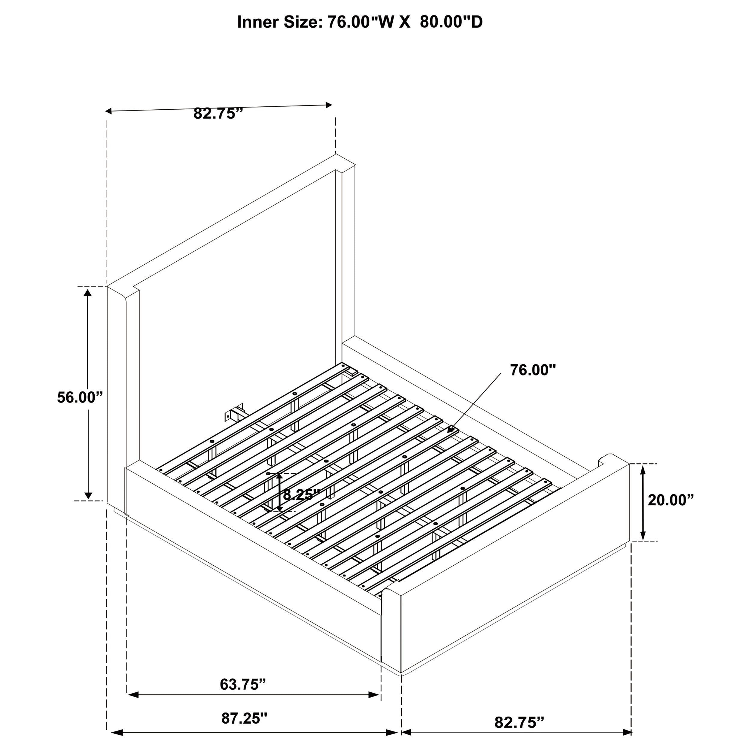 Nala Eastern King & Queen Bed - Luxury Home Furniture (MI)