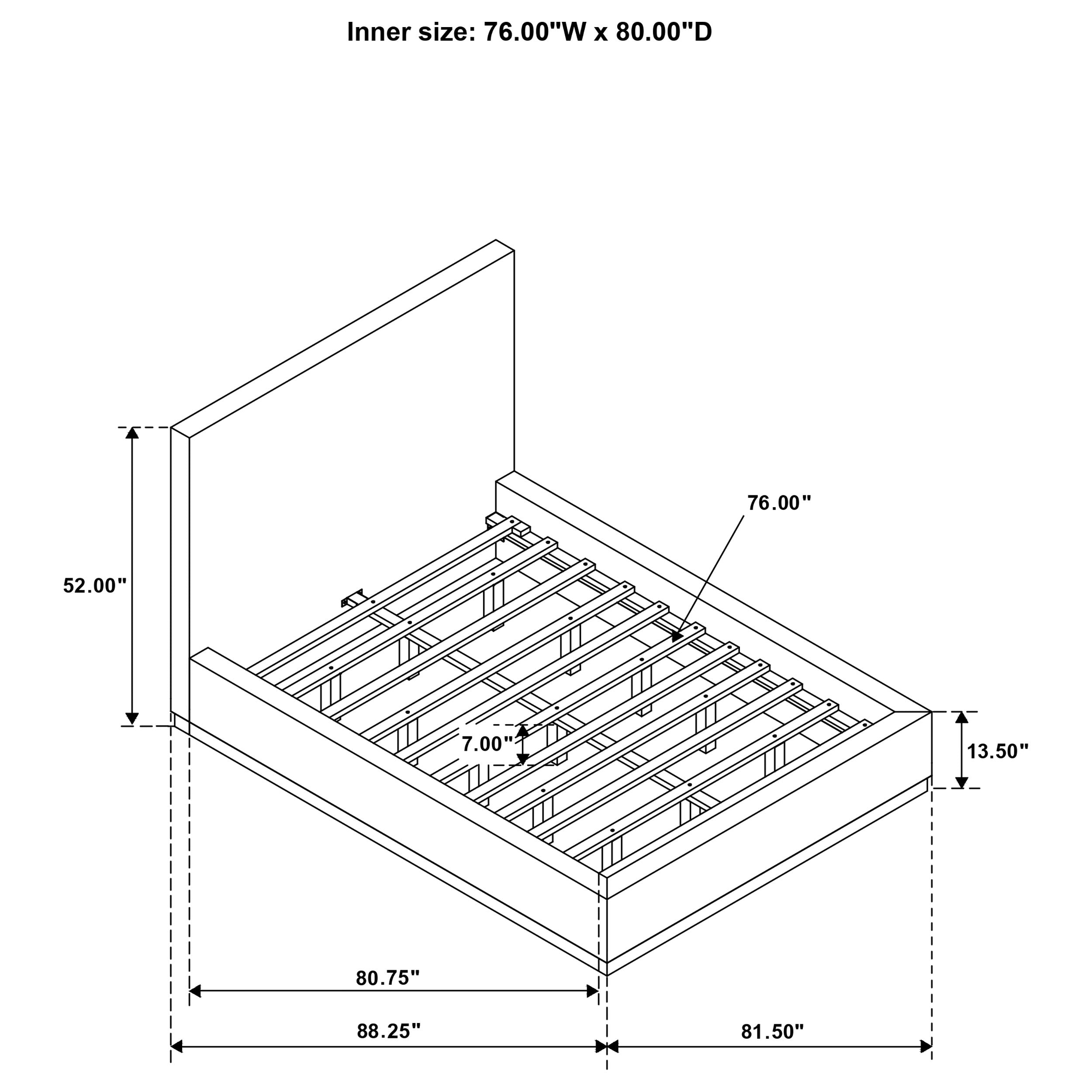 Knox Panel Platform Bed - Luxury Home Furniture (MI)
