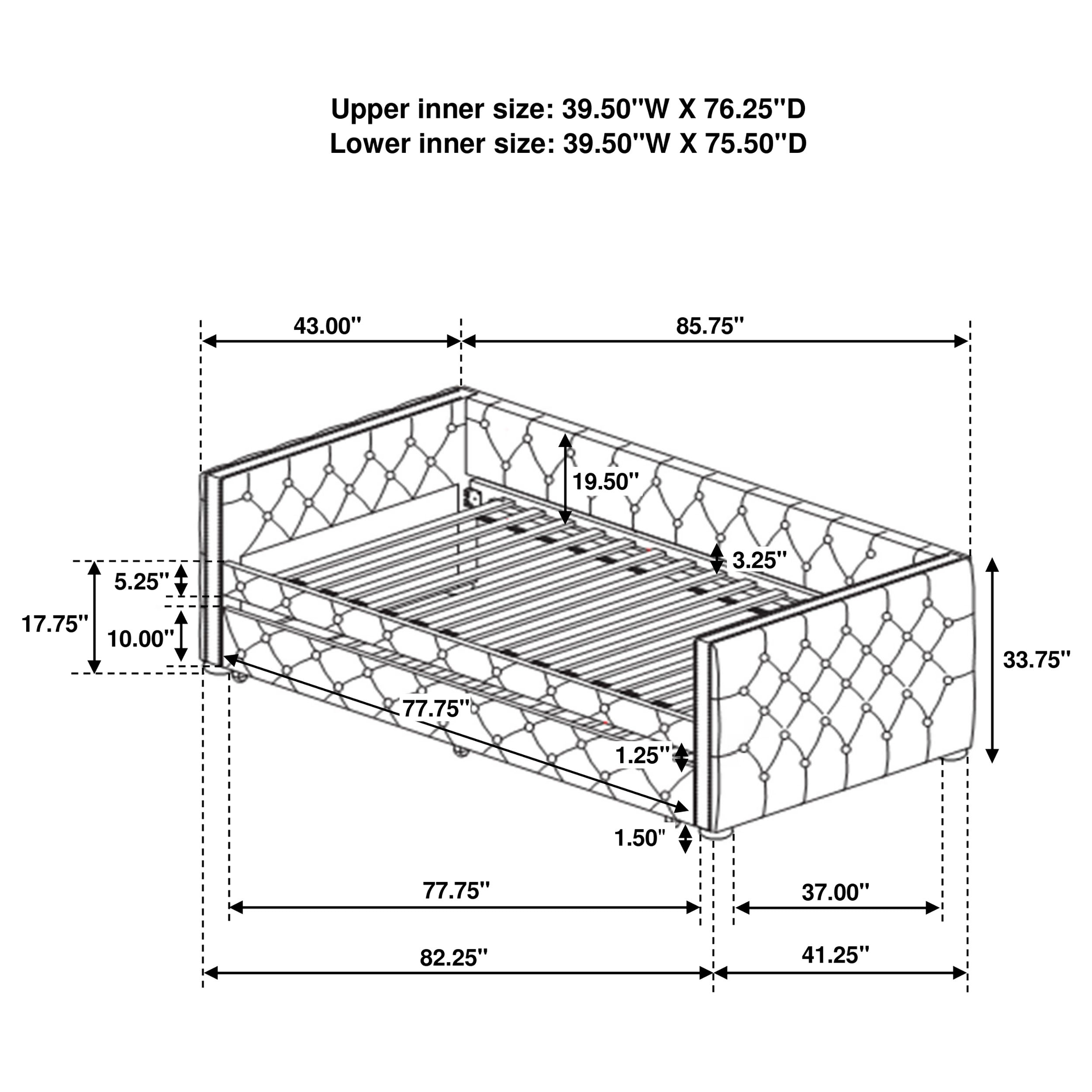 Mockern Daybed with Trundle - Luxury Home Furniture (MI)